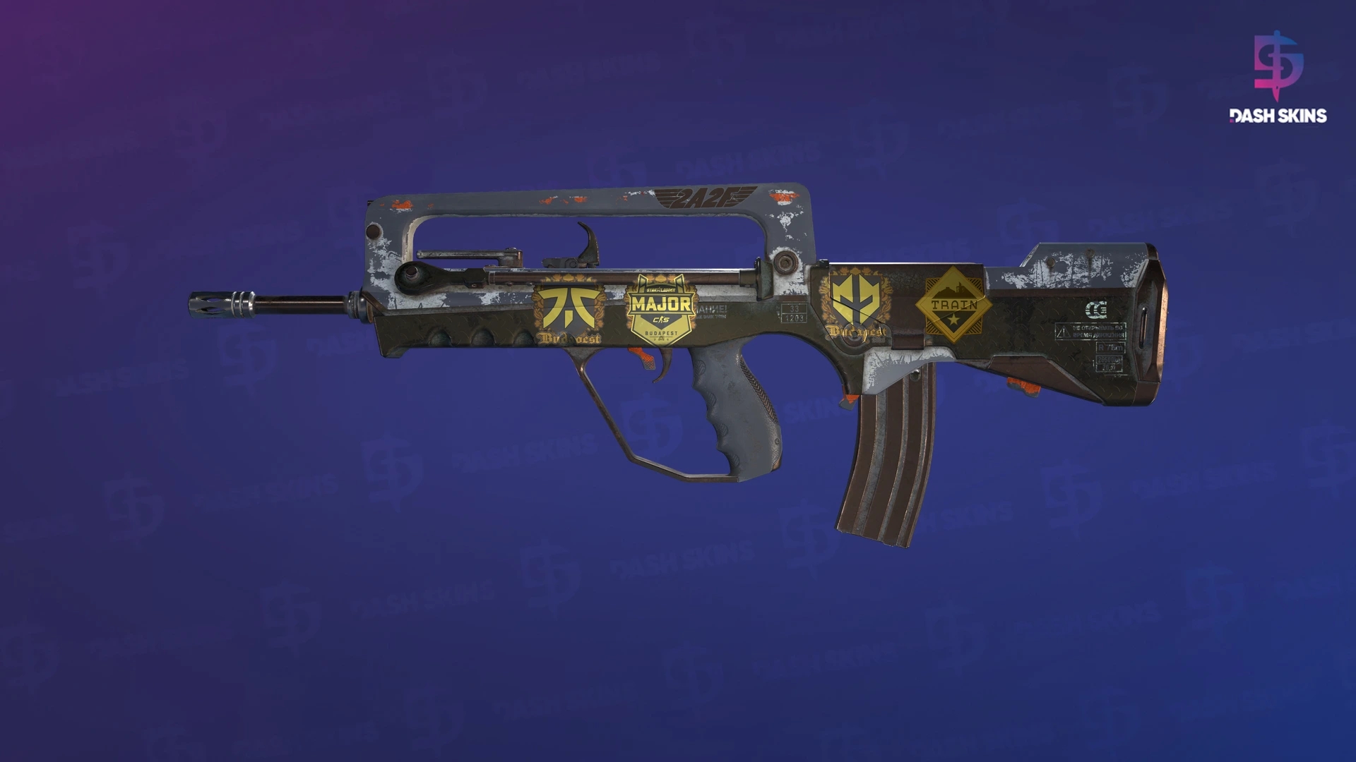 Souvenir FAMAS | 2A2F (Battle-Scarred) Screenshot Playside