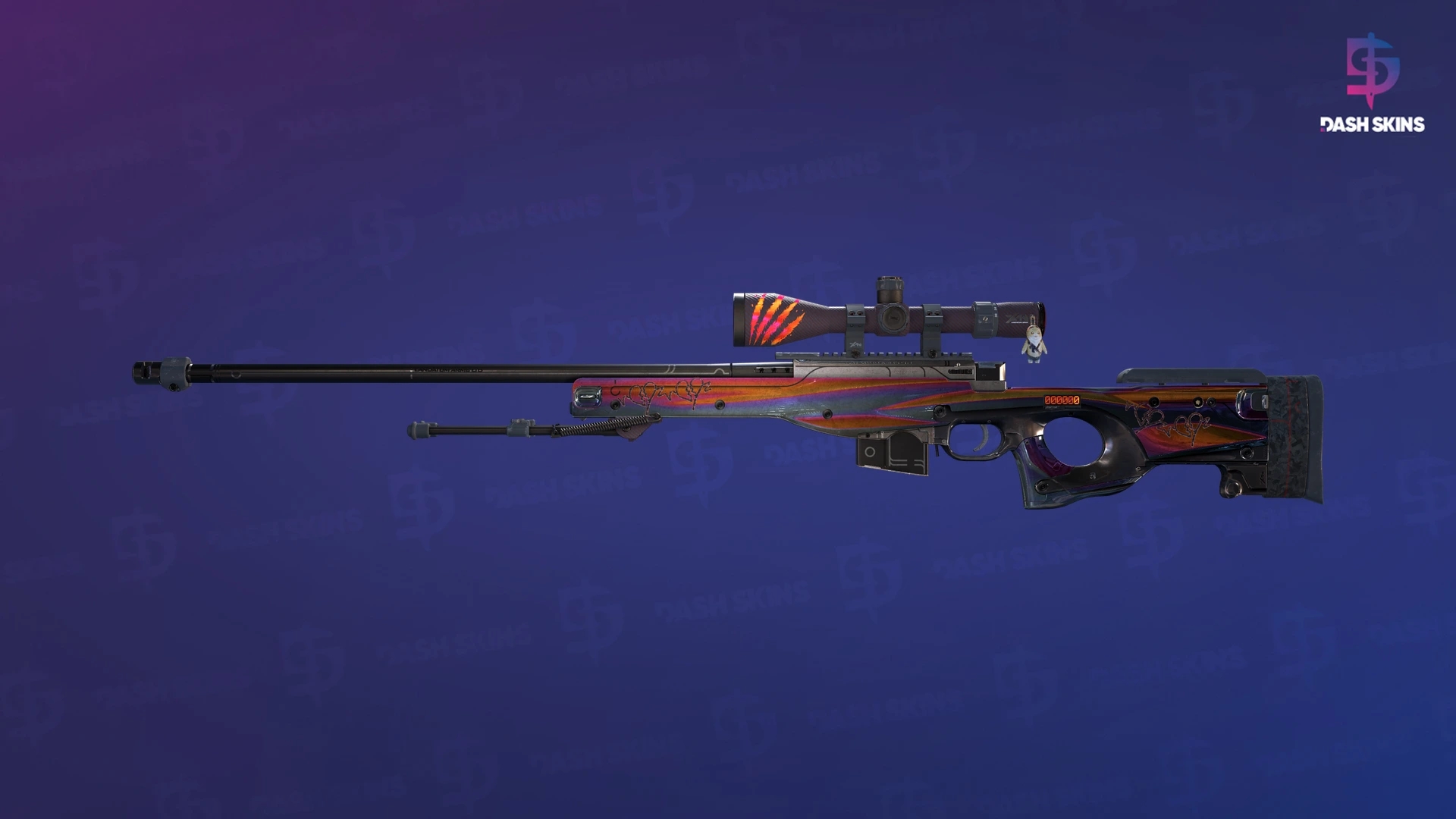 StatTrak™ AWP | Chrome Cannon (Well-Worn) Screenshot Playside