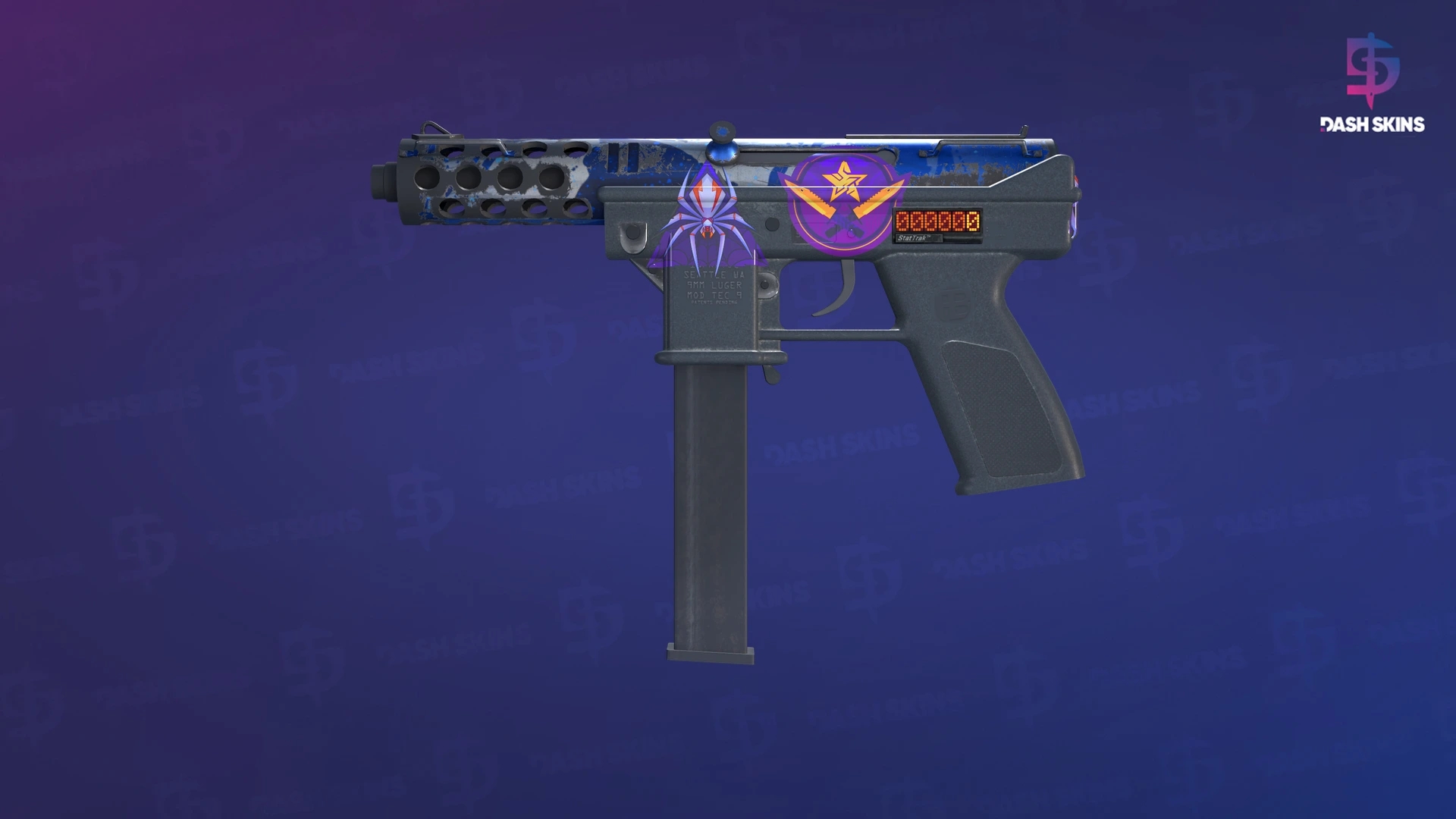 StatTrak™ Tec-9 | Ice Cap (Well-Worn) Screenshot Playside