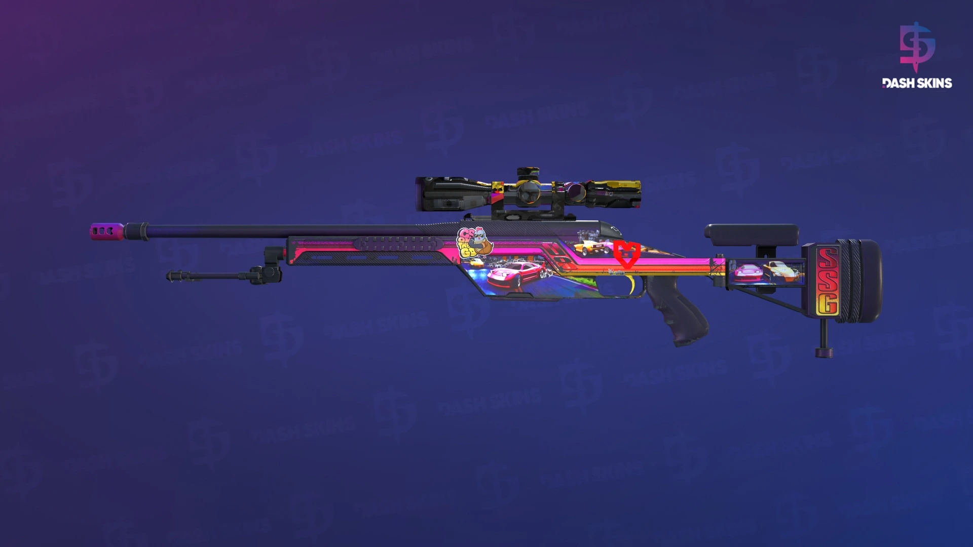 SSG 08 | Turbo Peek (Field-Tested) Screenshot Playside