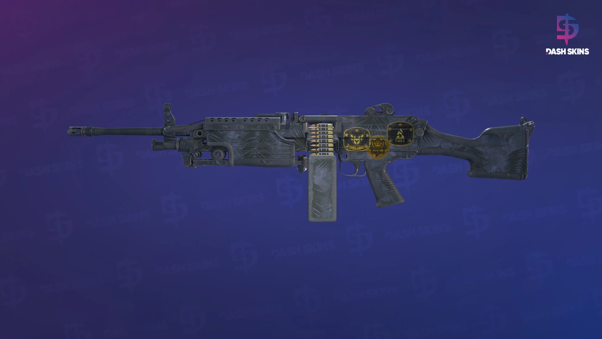 Souvenir M249 | Midnight Palm (Battle-Scarred) Screenshot Playside