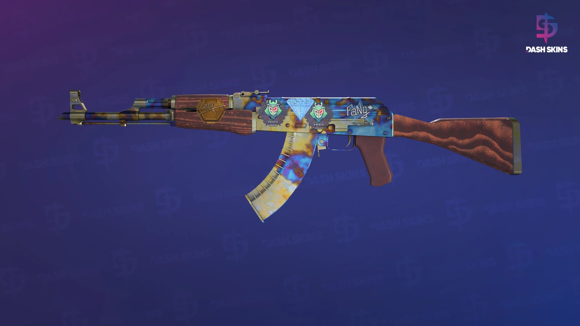 AK-47 | Case Hardened (Minimal Wear) Screenshot Playside