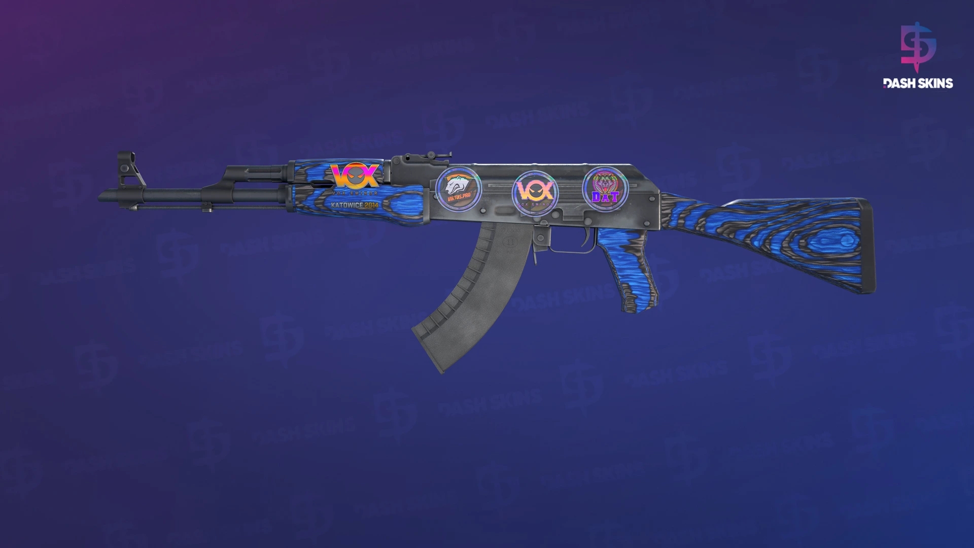 AK-47 | Blue Laminate (Minimal Wear) Screenshot Playside