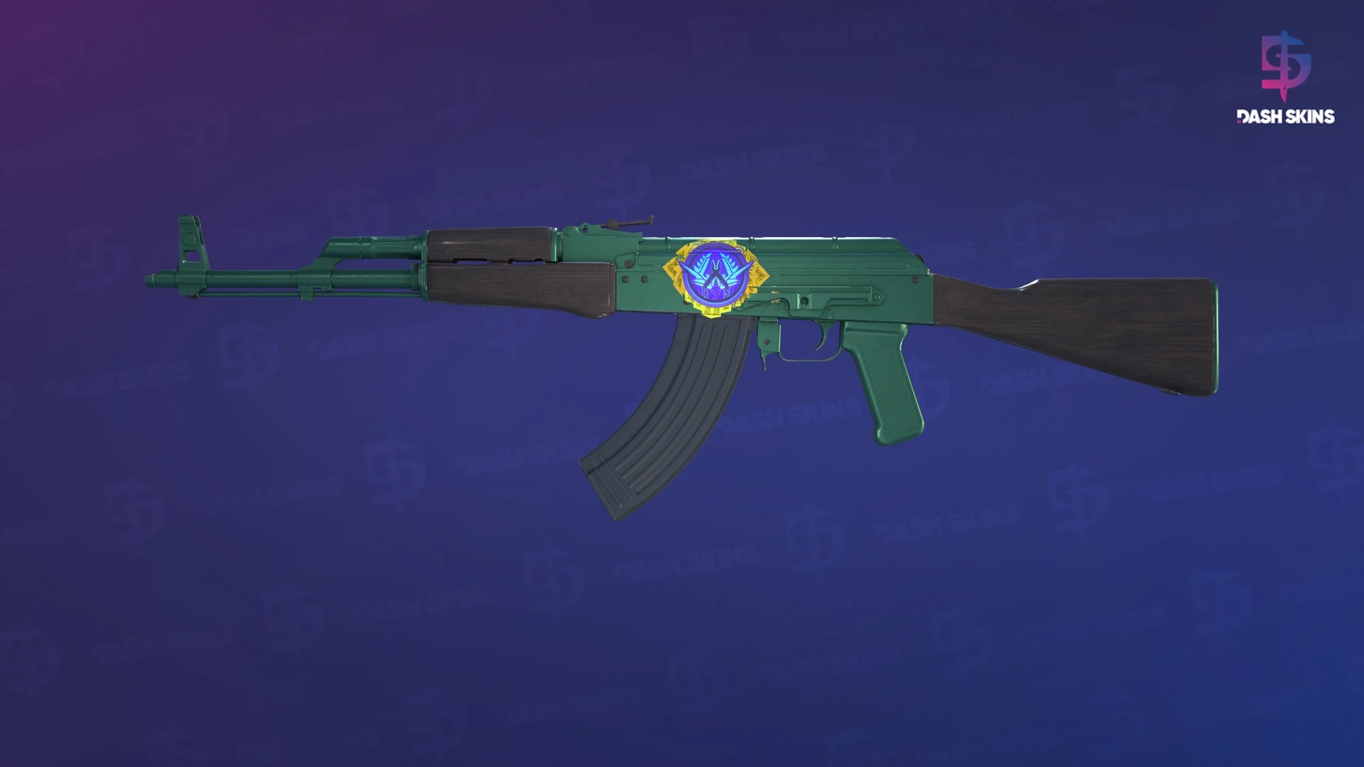 AK-47 | Wintergreen (Minimal Wear) Screenshot Playside
