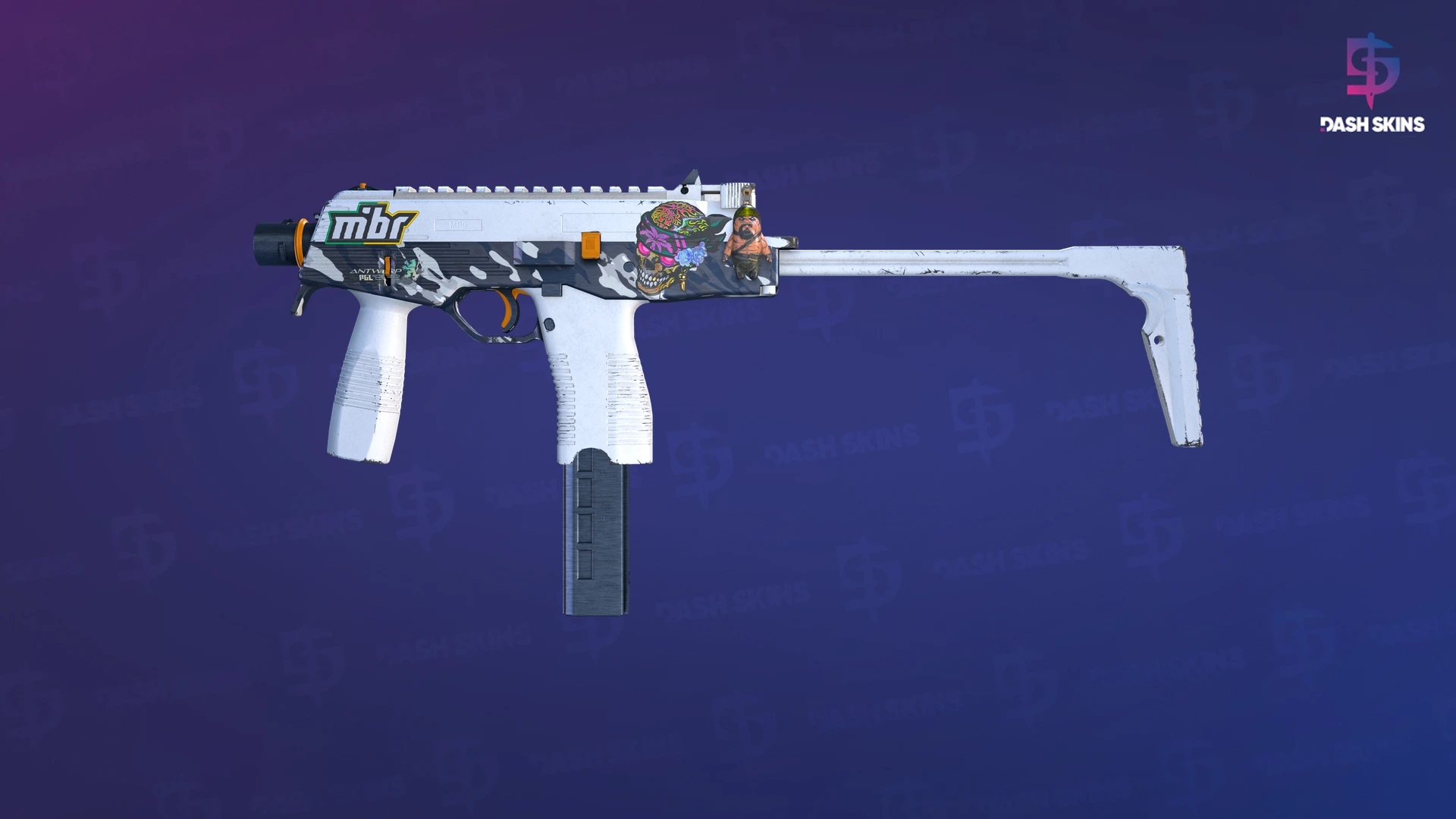MP9 | Arctic Tri-Tone (Minimal Wear) Screenshot Playside