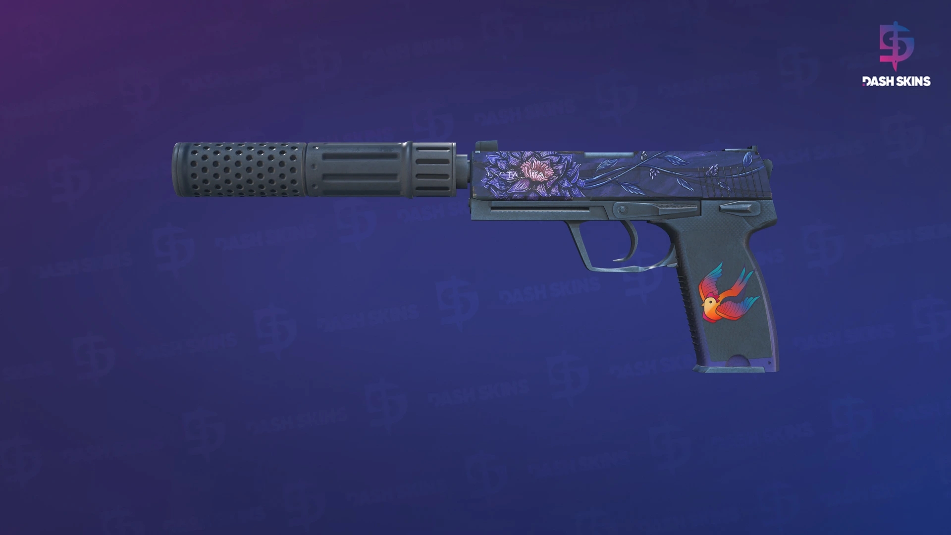 USP-S | Black Lotus (Well-Worn) Screenshot Playside