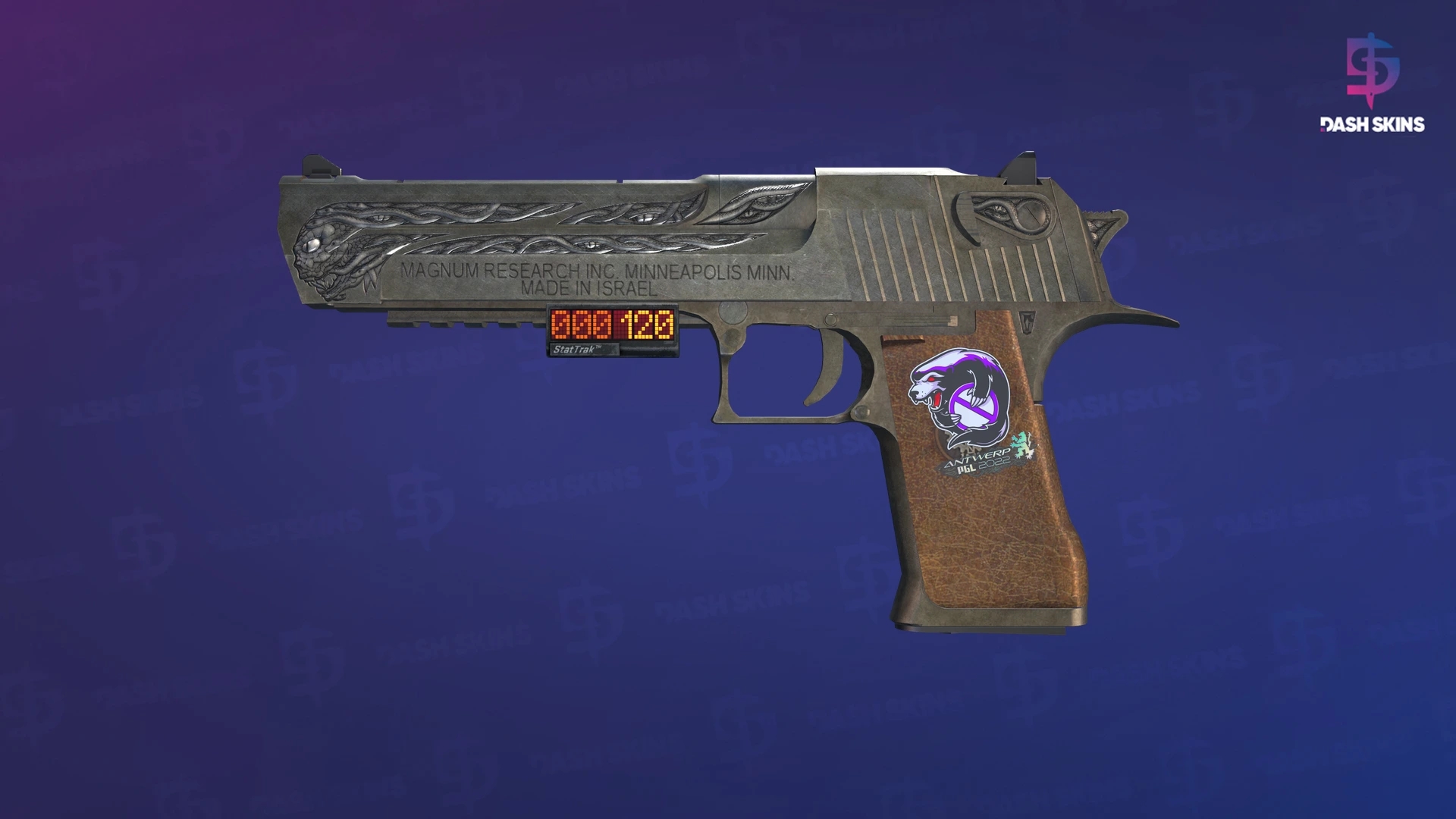 StatTrak™ Desert Eagle | Naga (Well-Worn) Screenshot Playside