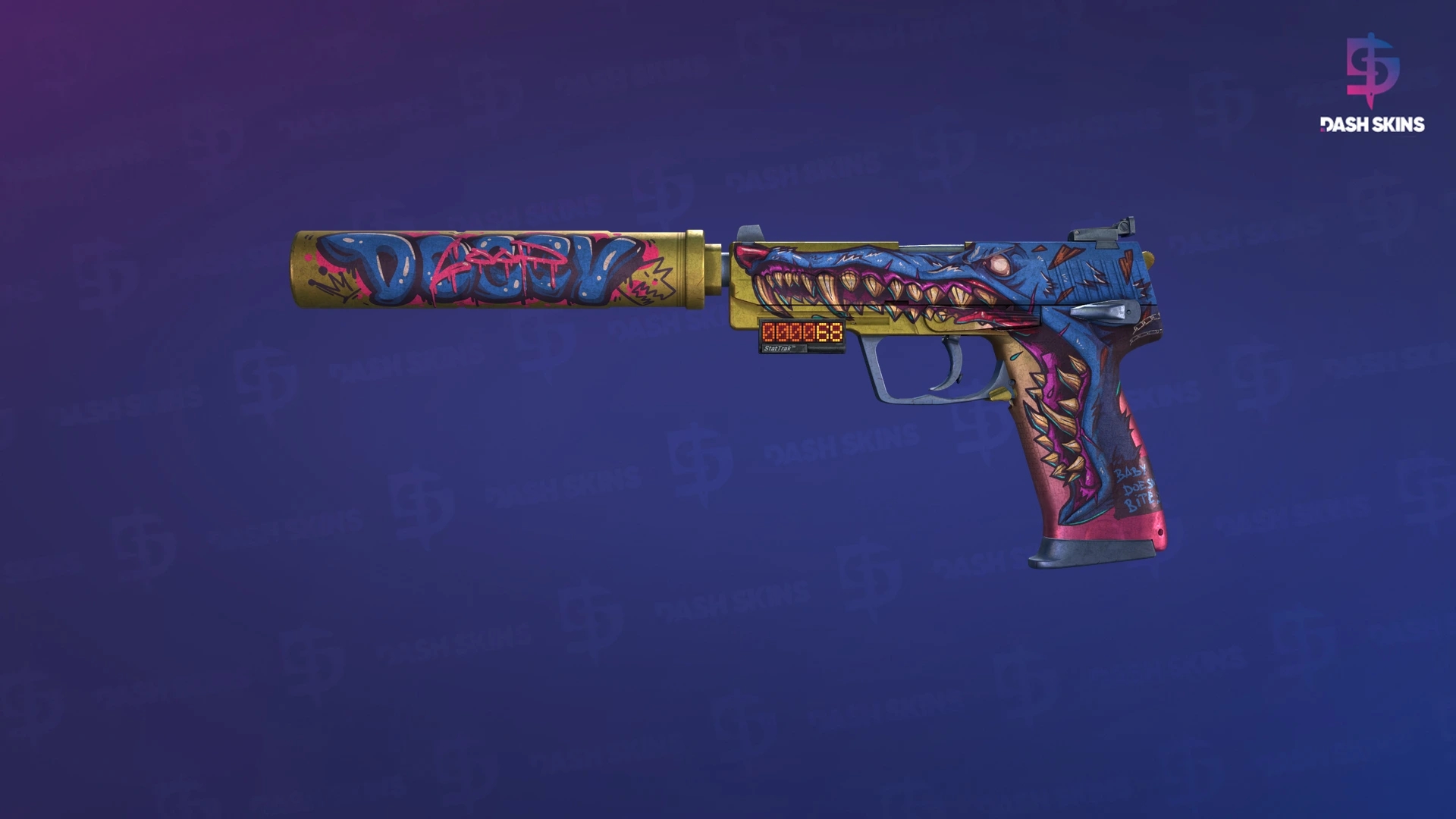 StatTrak™ USP-S | Jawbreaker (Battle-Scarred) Screenshot Playside