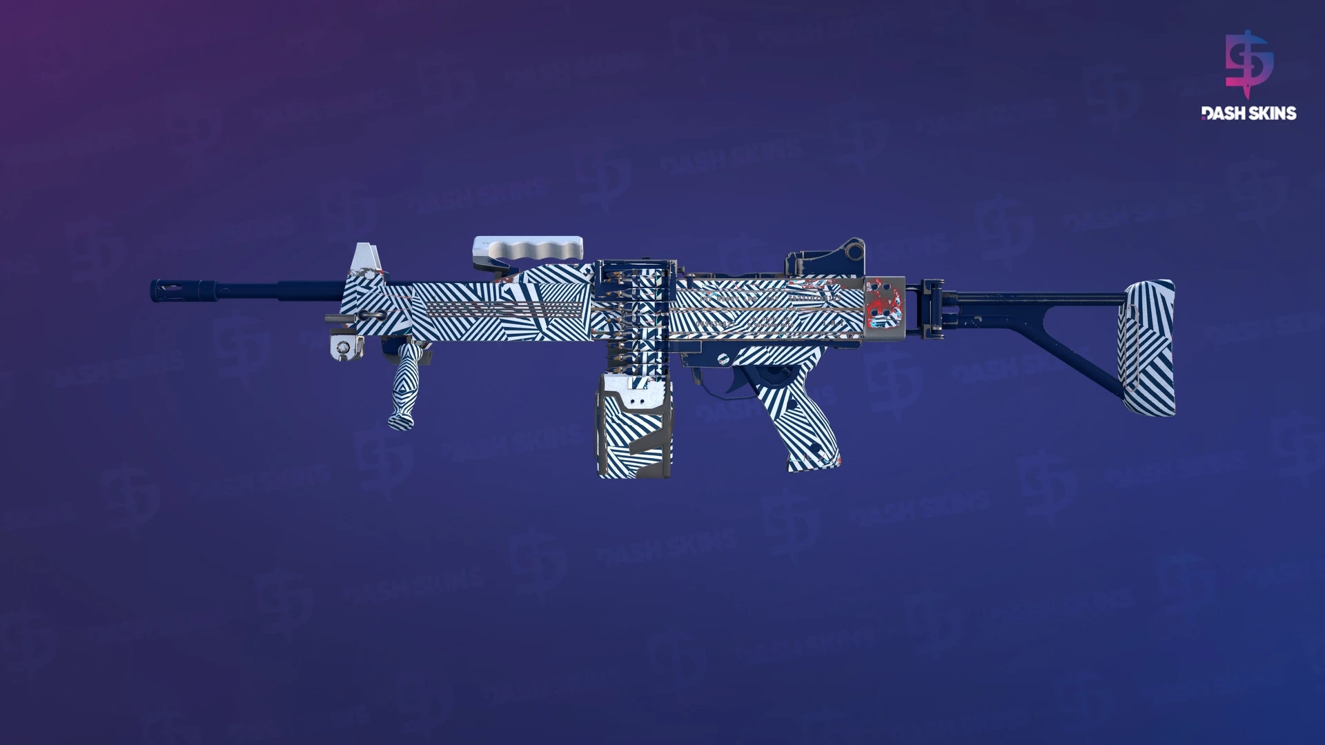 Negev | Dazzle (Minimal Wear) Screenshot Playside