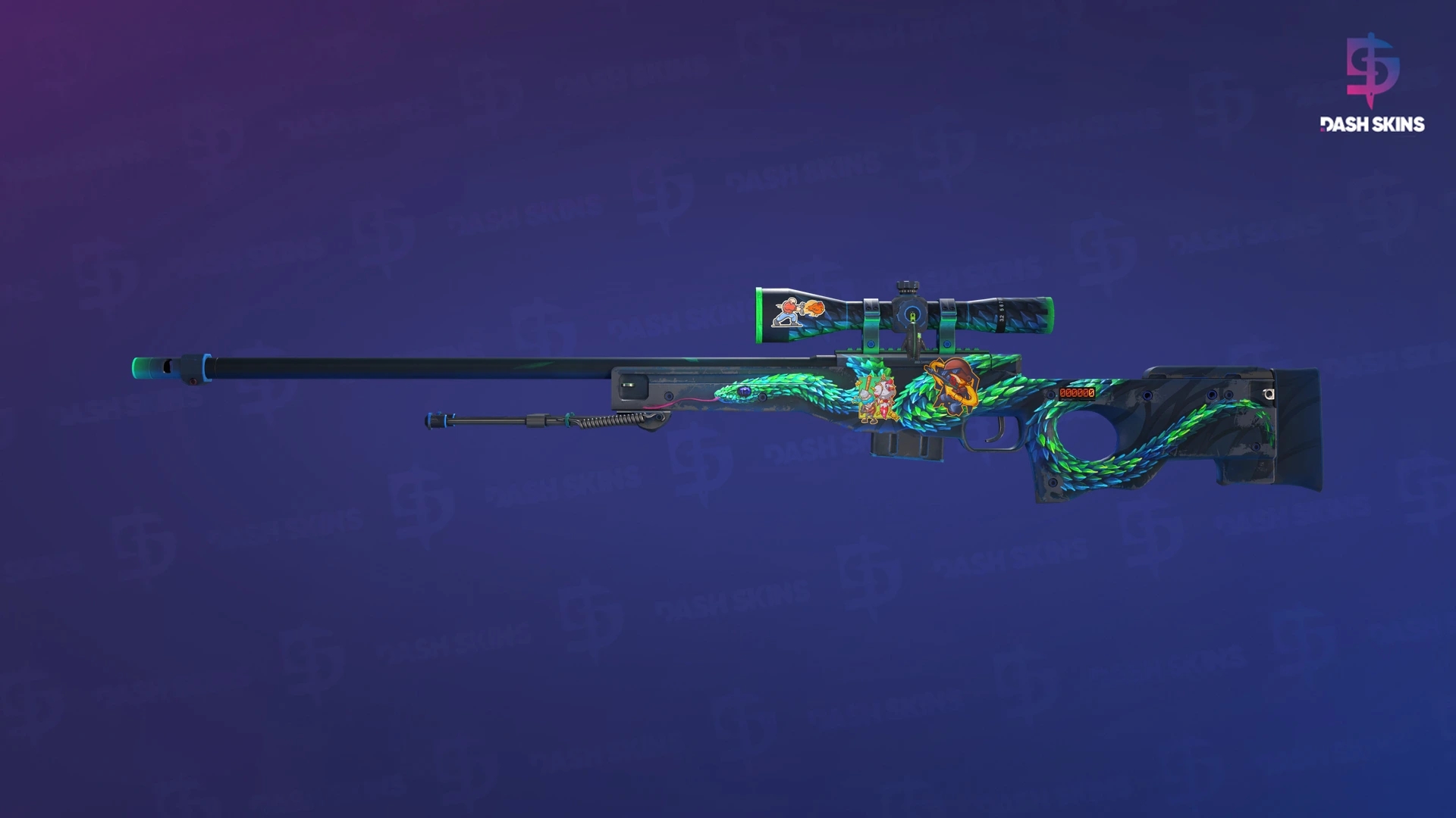 StatTrak™ AWP | Atheris (Well-Worn) Screenshot Playside