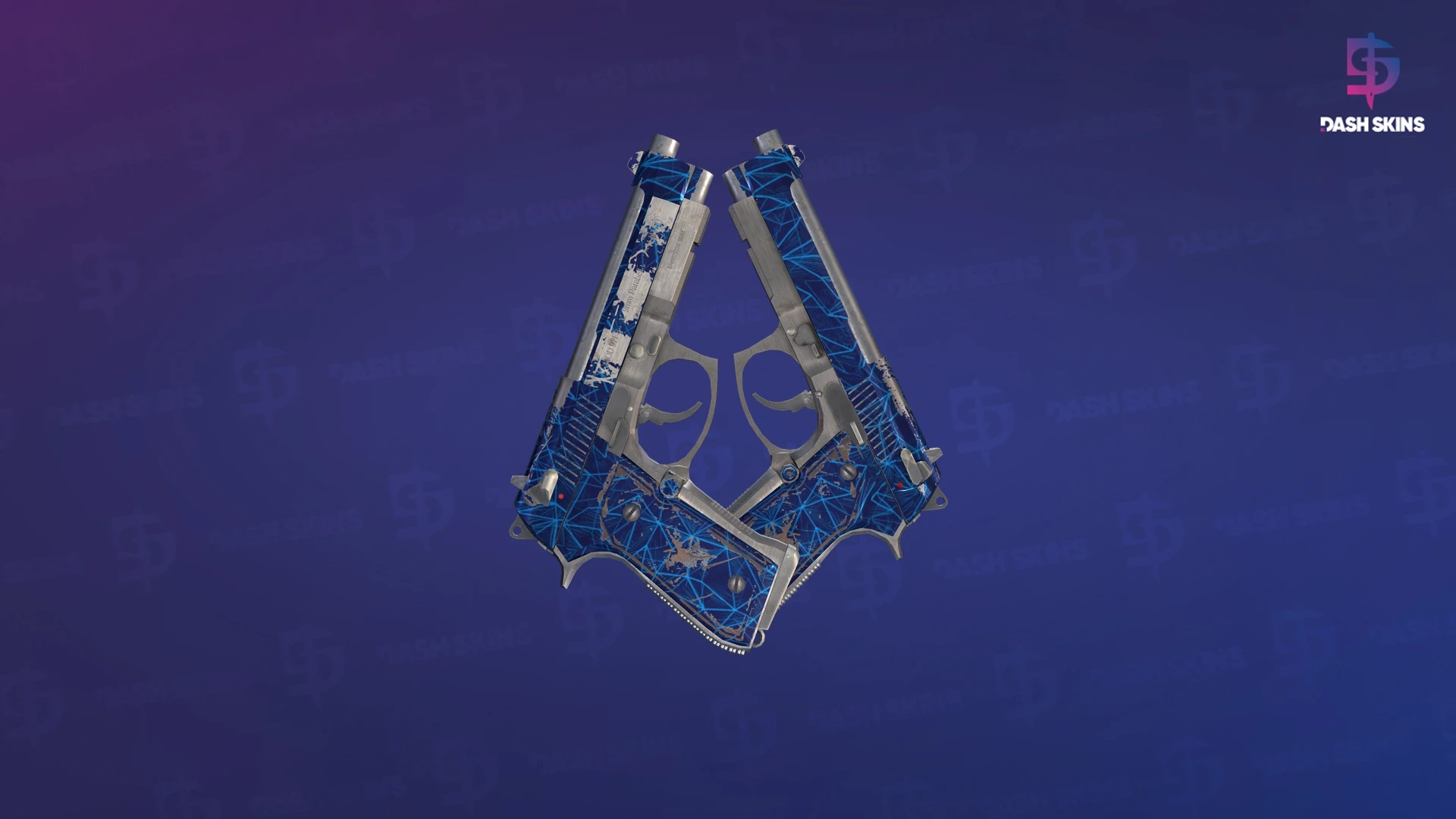 Dual Berettas | Cobalt Quartz (Field-Tested) Screenshot Playside