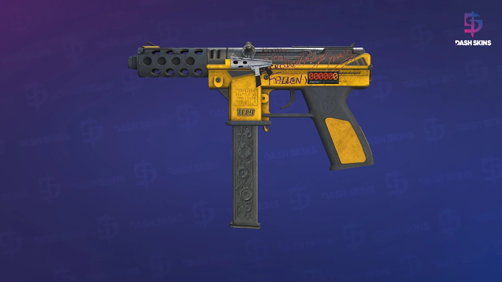 StatTrak™ Tec-9 | Fuel Injector (Battle-Scarred) Screenshot Playside