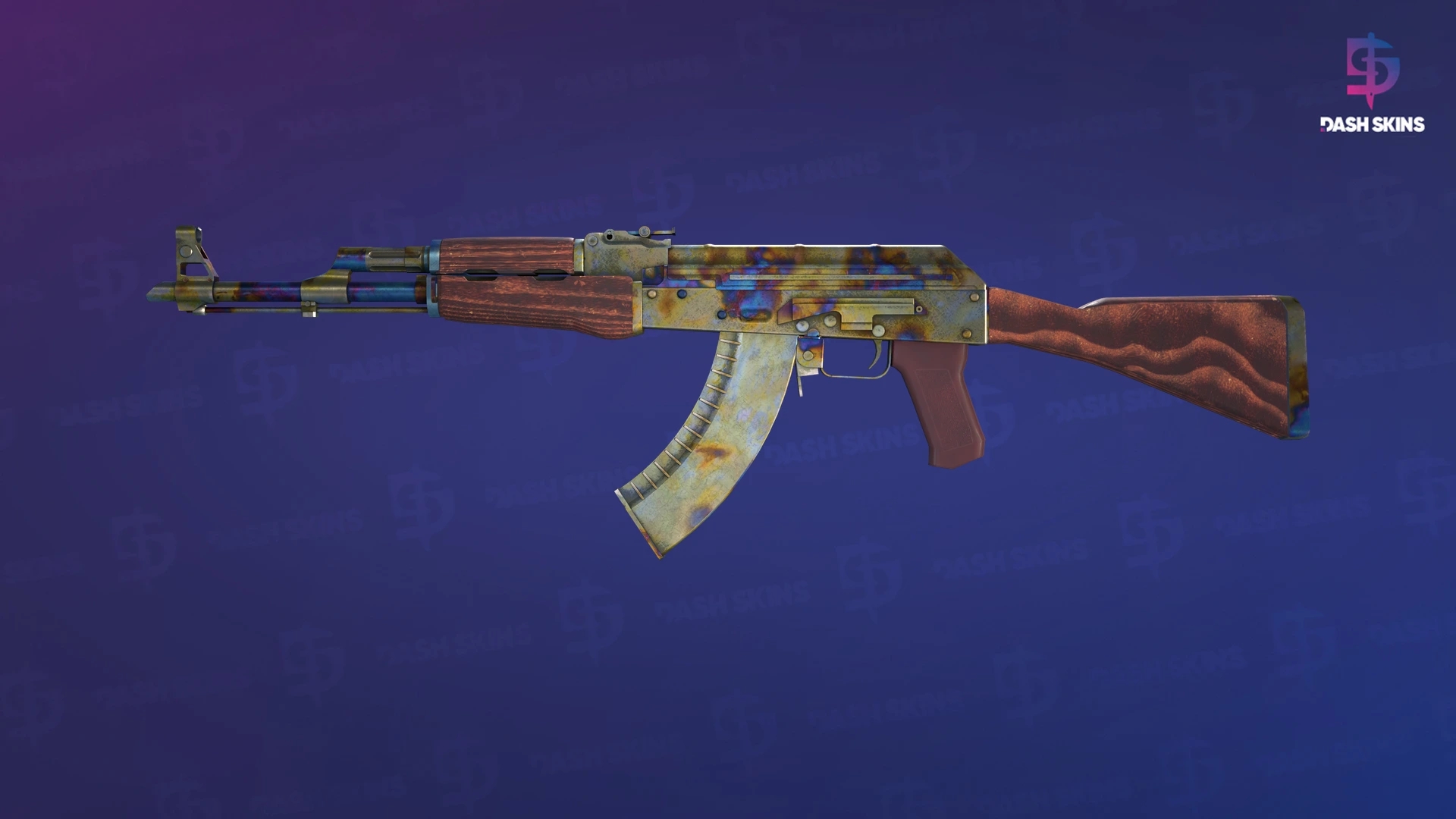 AK-47 | Case Hardened (Well-Worn) Screenshot Playside