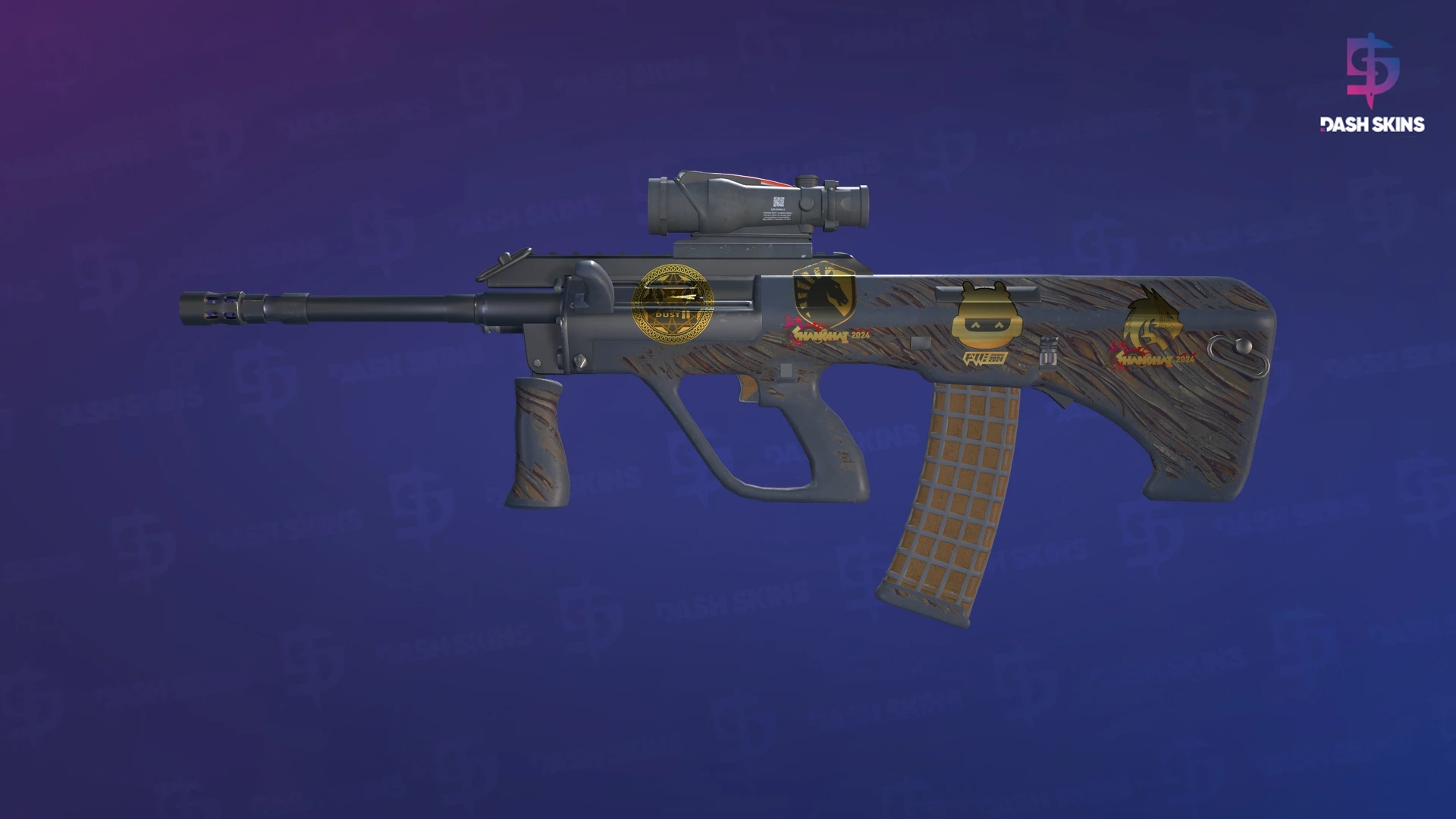 Souvenir AUG | Spalted Wood (Battle-Scarred) Screenshot Playside