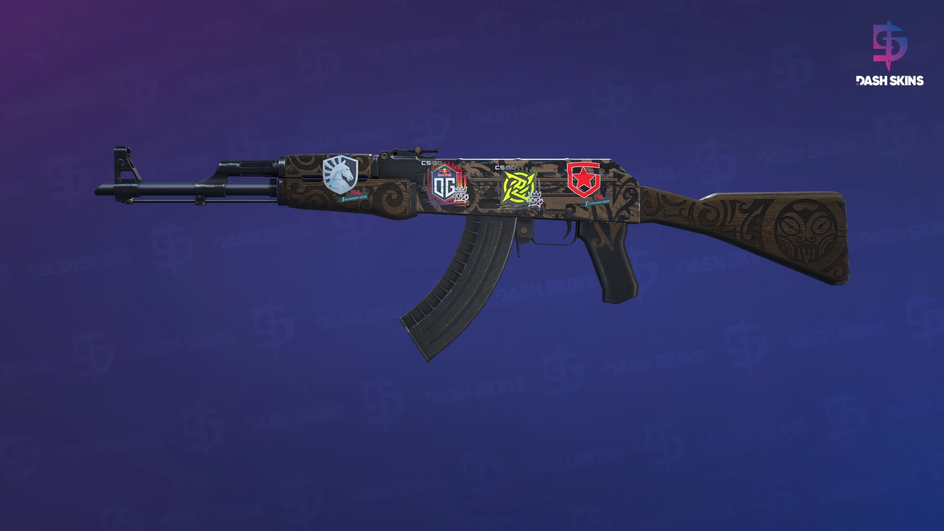 AK-47 | Uncharted (Minimal Wear) Screenshot Playside