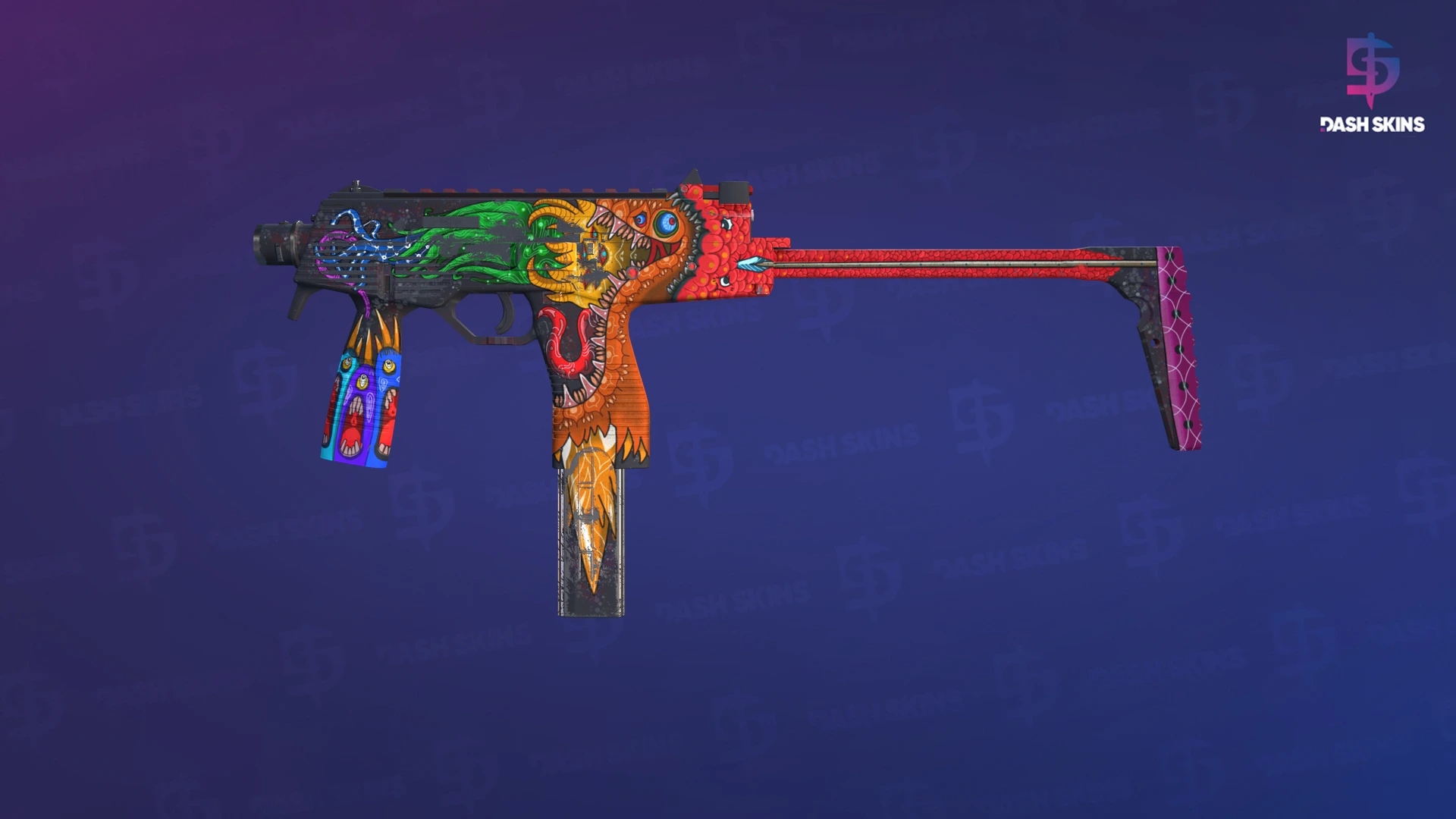 MP9 | Food Chain (Well-Worn) Screenshot Playside