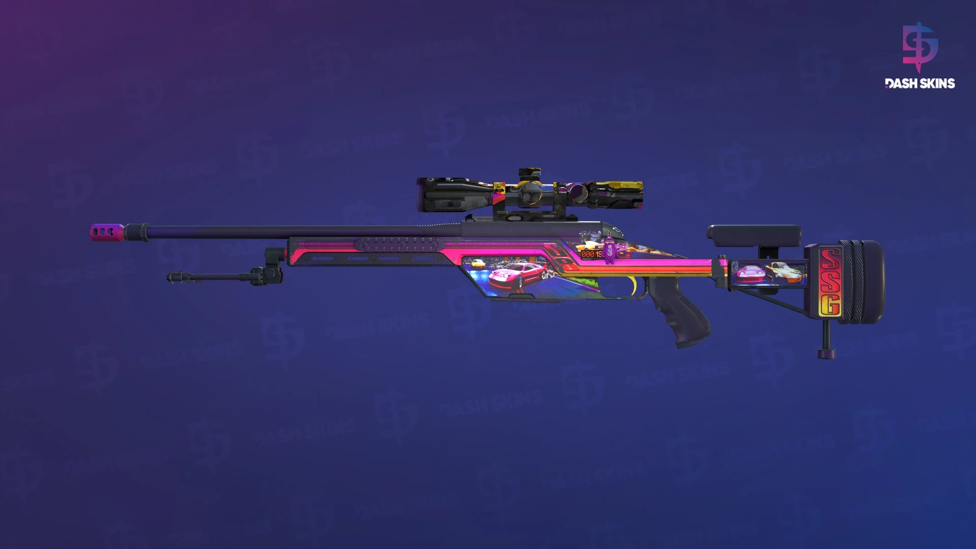 StatTrak™ SSG 08 | Turbo Peek (Field-Tested) Screenshot Playside