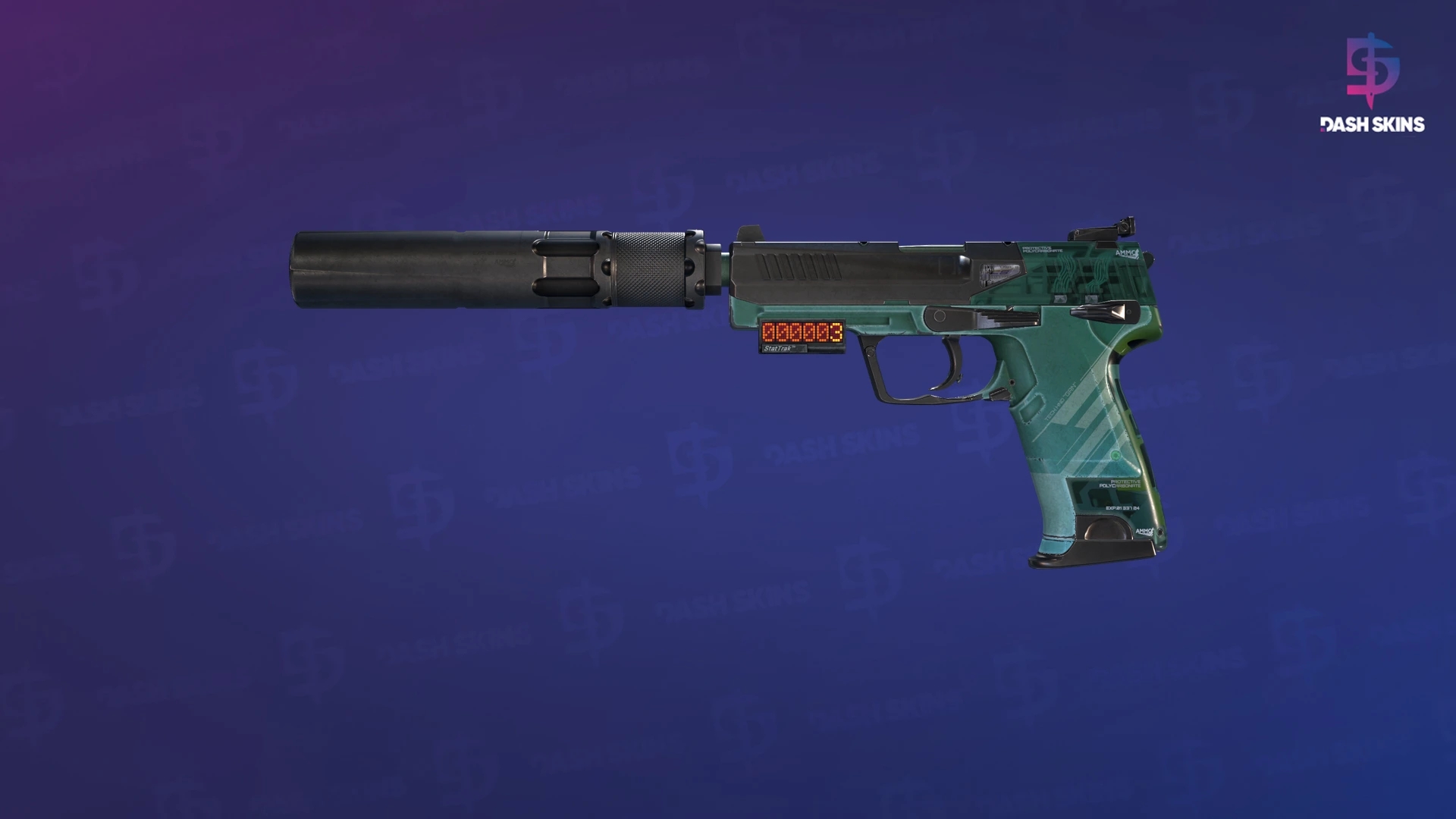 StatTrak™ USP-S | PC-GRN (Well-Worn) Screenshot Playside