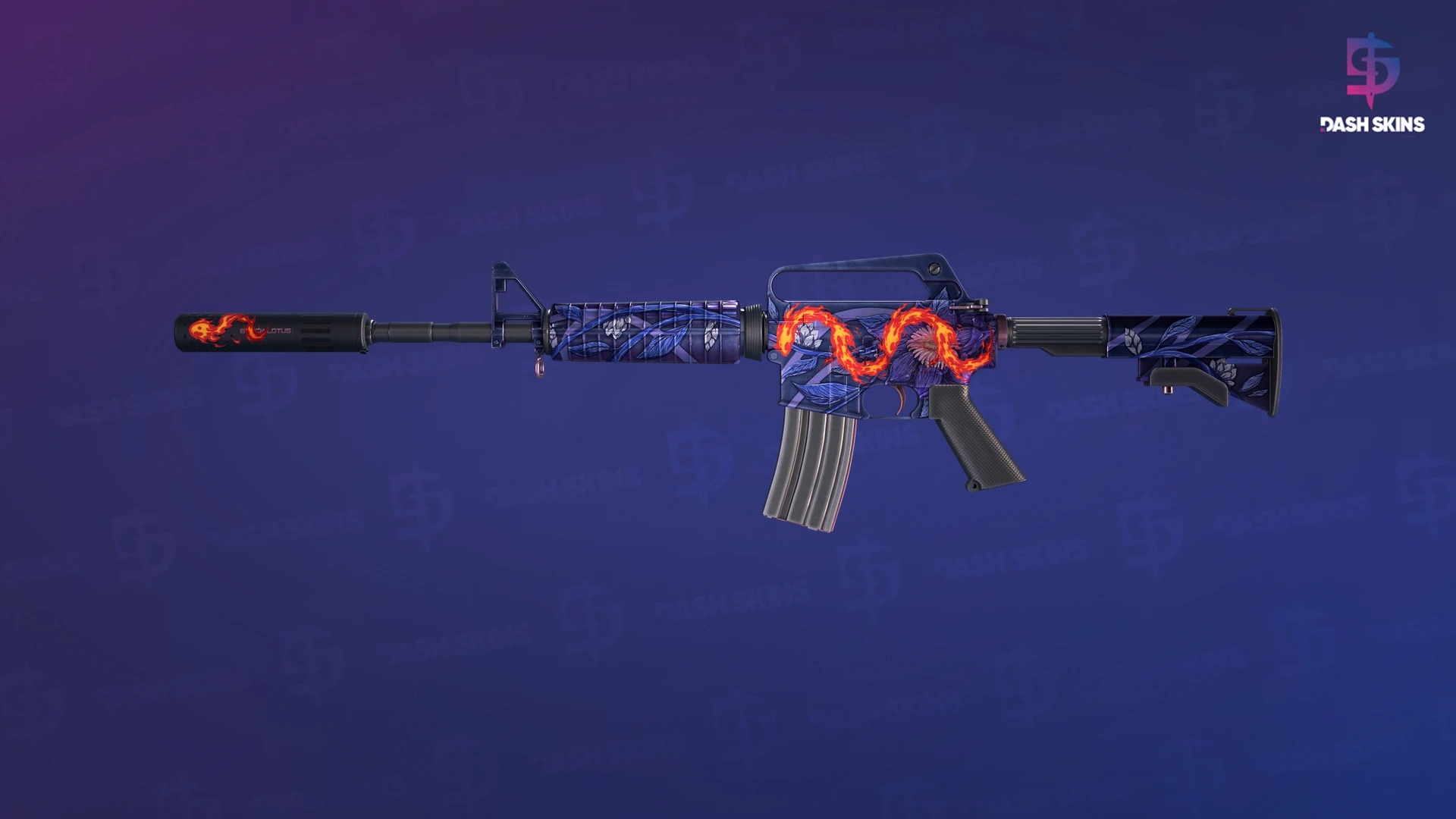 M4A1-S | Black Lotus (Minimal Wear) Screenshot Playside