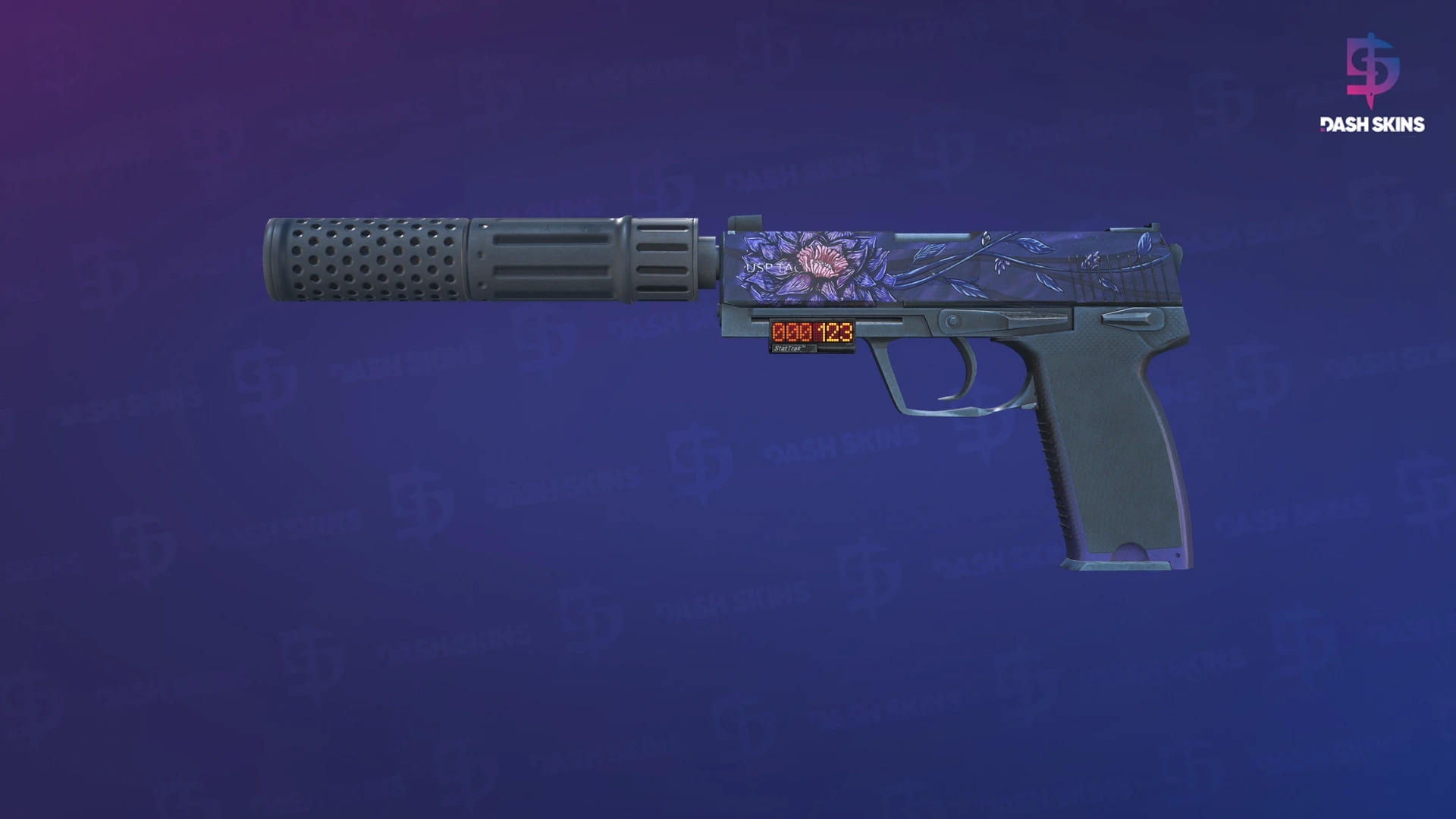 StatTrak™ USP-S | Black Lotus (Field-Tested) Screenshot Playside