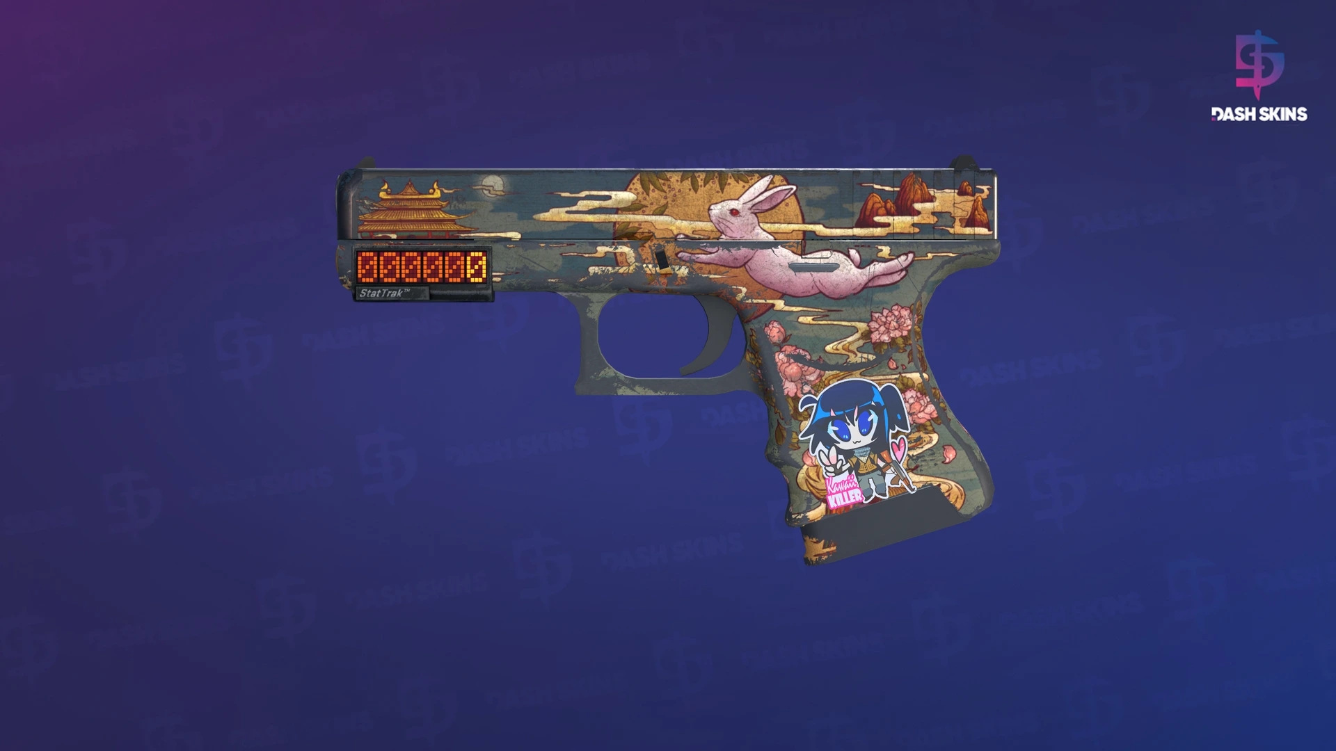 StatTrak™ Glock-18 | Umbral Rabbit (Battle-Scarred) Screenshot Playside