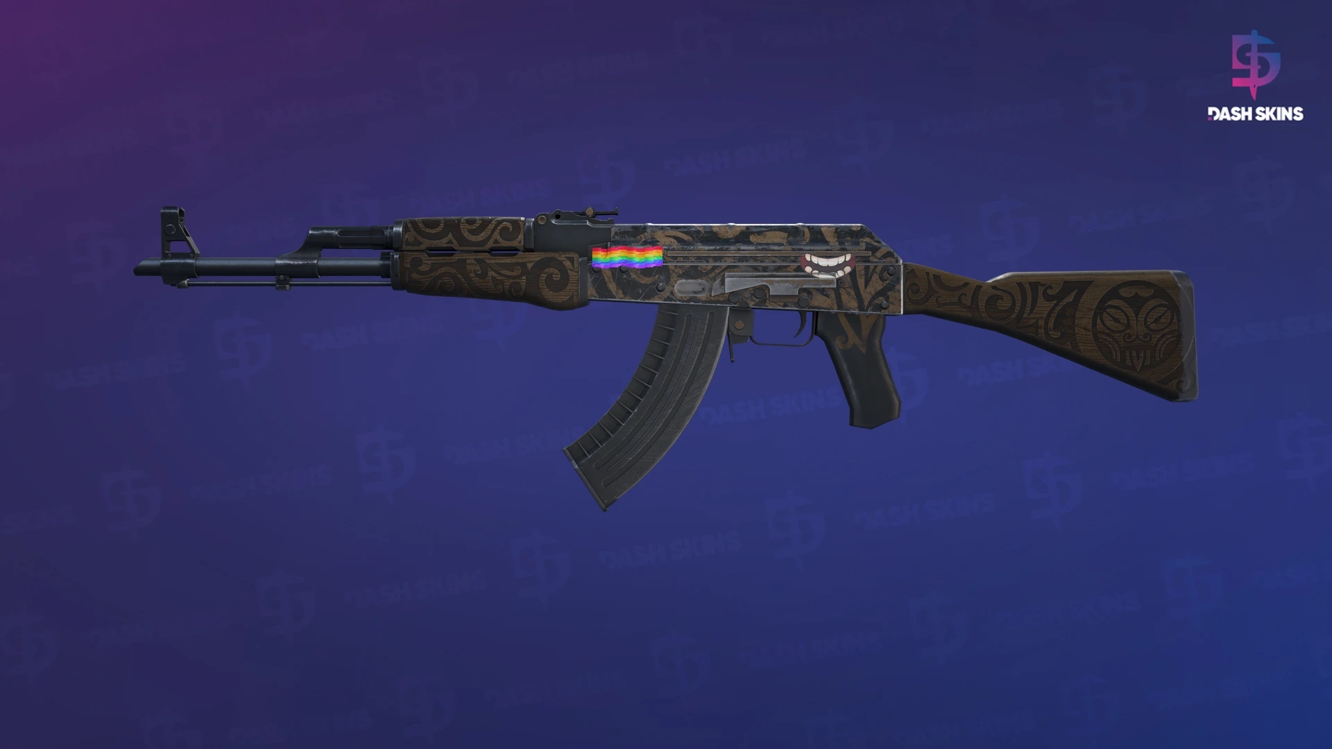 AK-47 | Uncharted (Battle-Scarred) Screenshot Playside