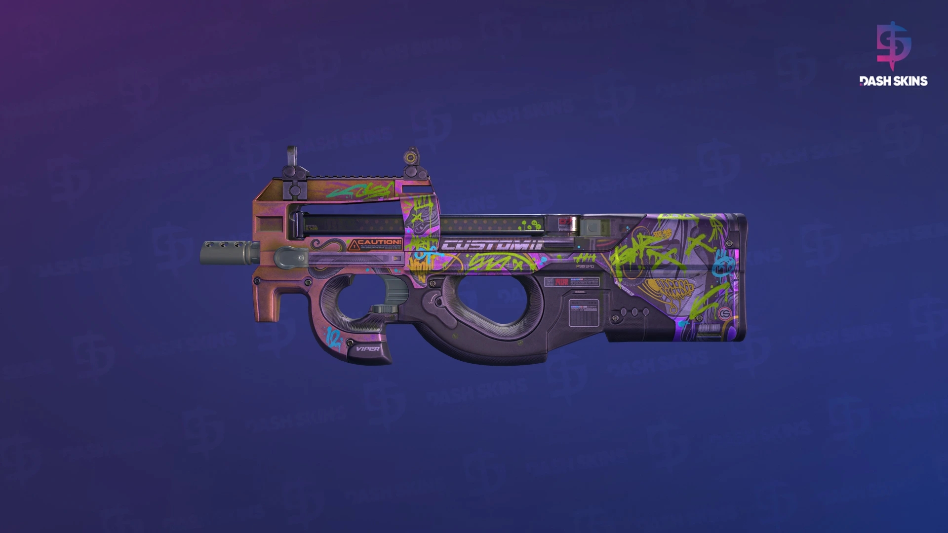 P90 | Neoqueen (Well-Worn) Screenshot Playside