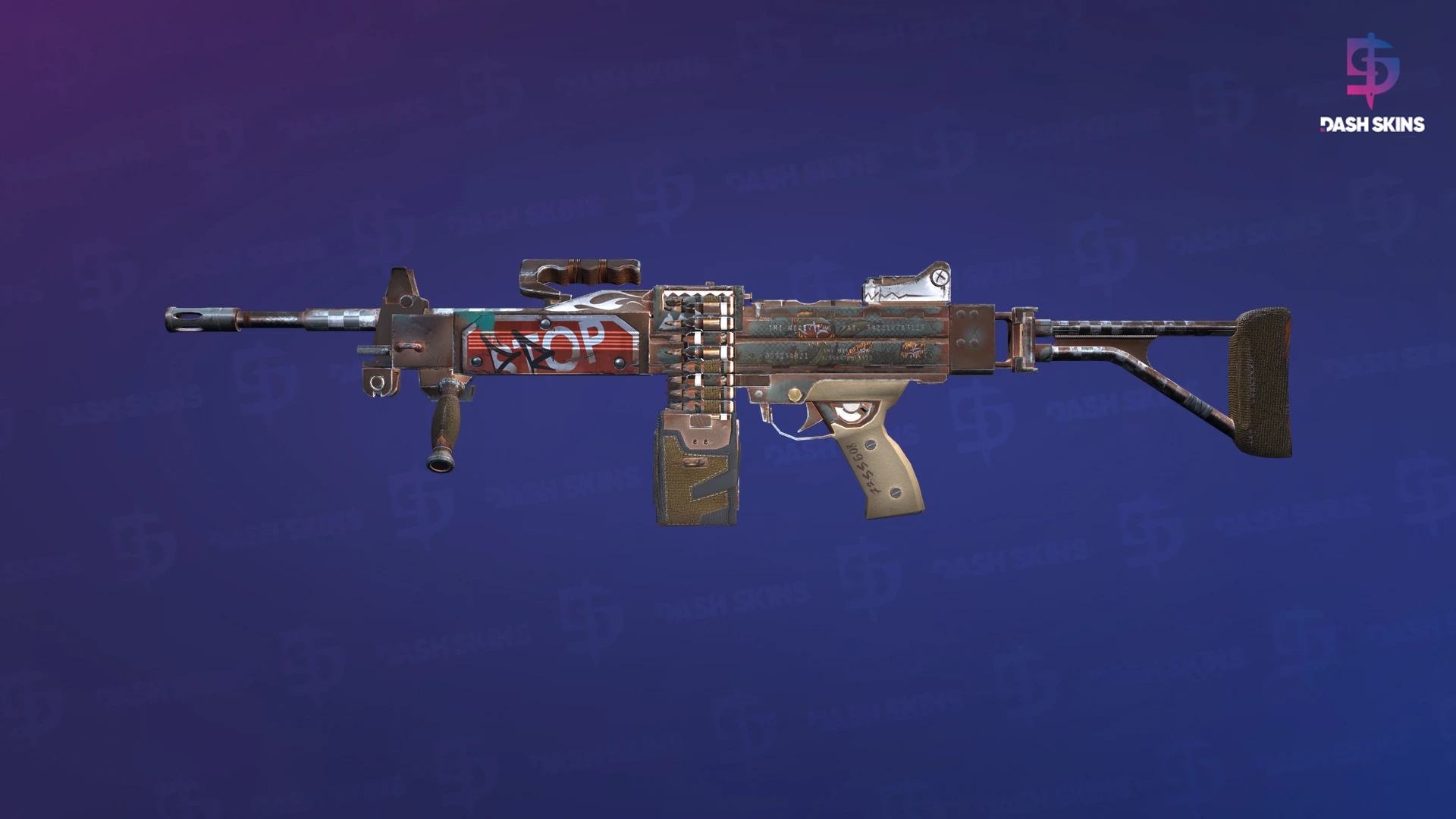 Negev | Drop Me (Factory New) Screenshot Playside