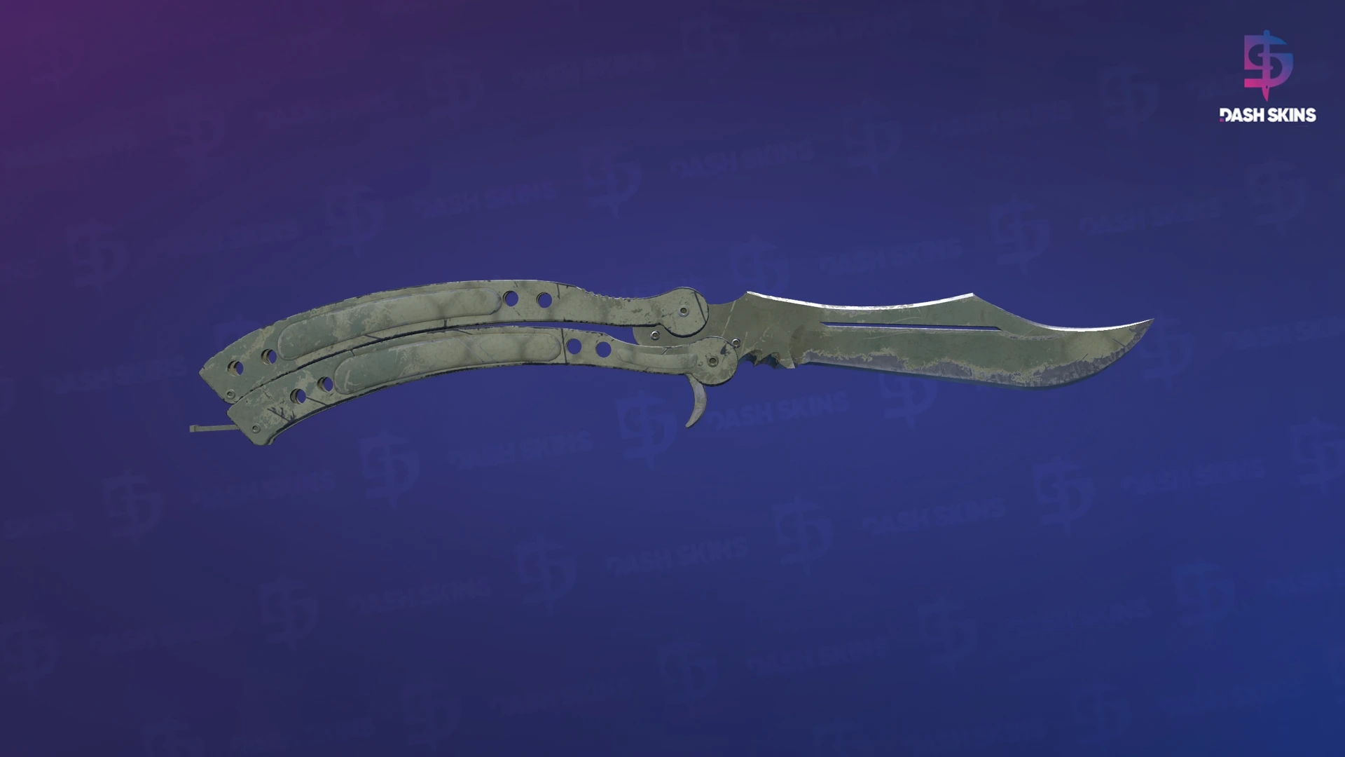 ★ Butterfly Knife | Safari Mesh (Well-Worn) Screenshot Playside