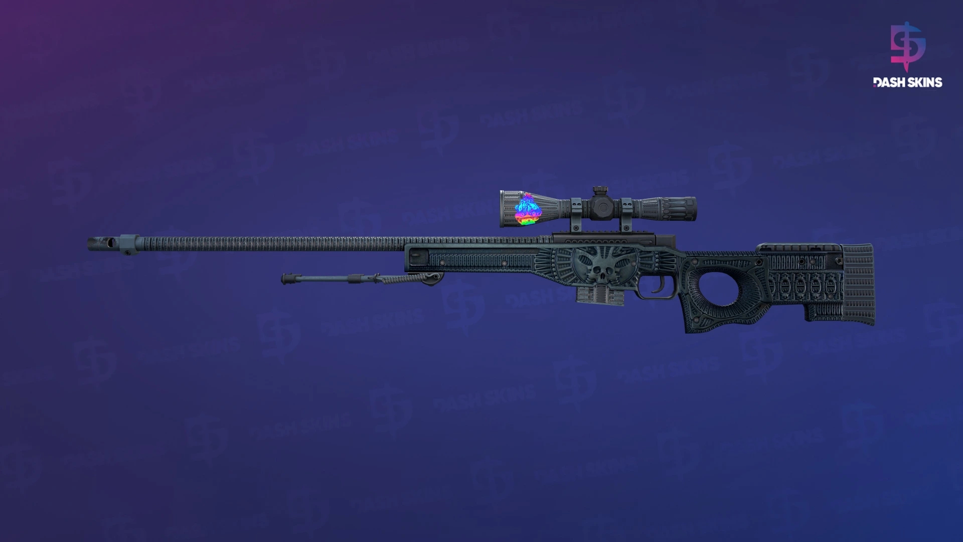 AWP | Exoskeleton (Well-Worn) Screenshot Playside