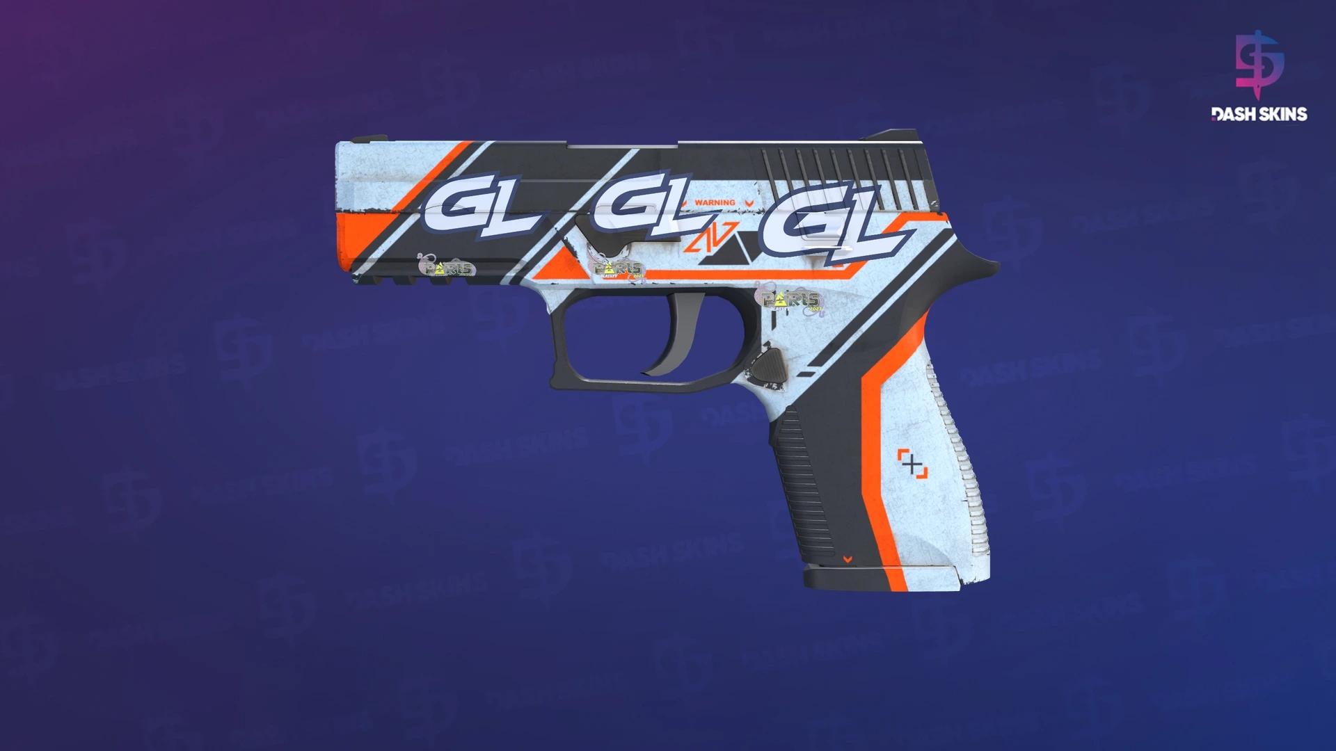 P250 | Asiimov (Well-Worn) Screenshot Playside