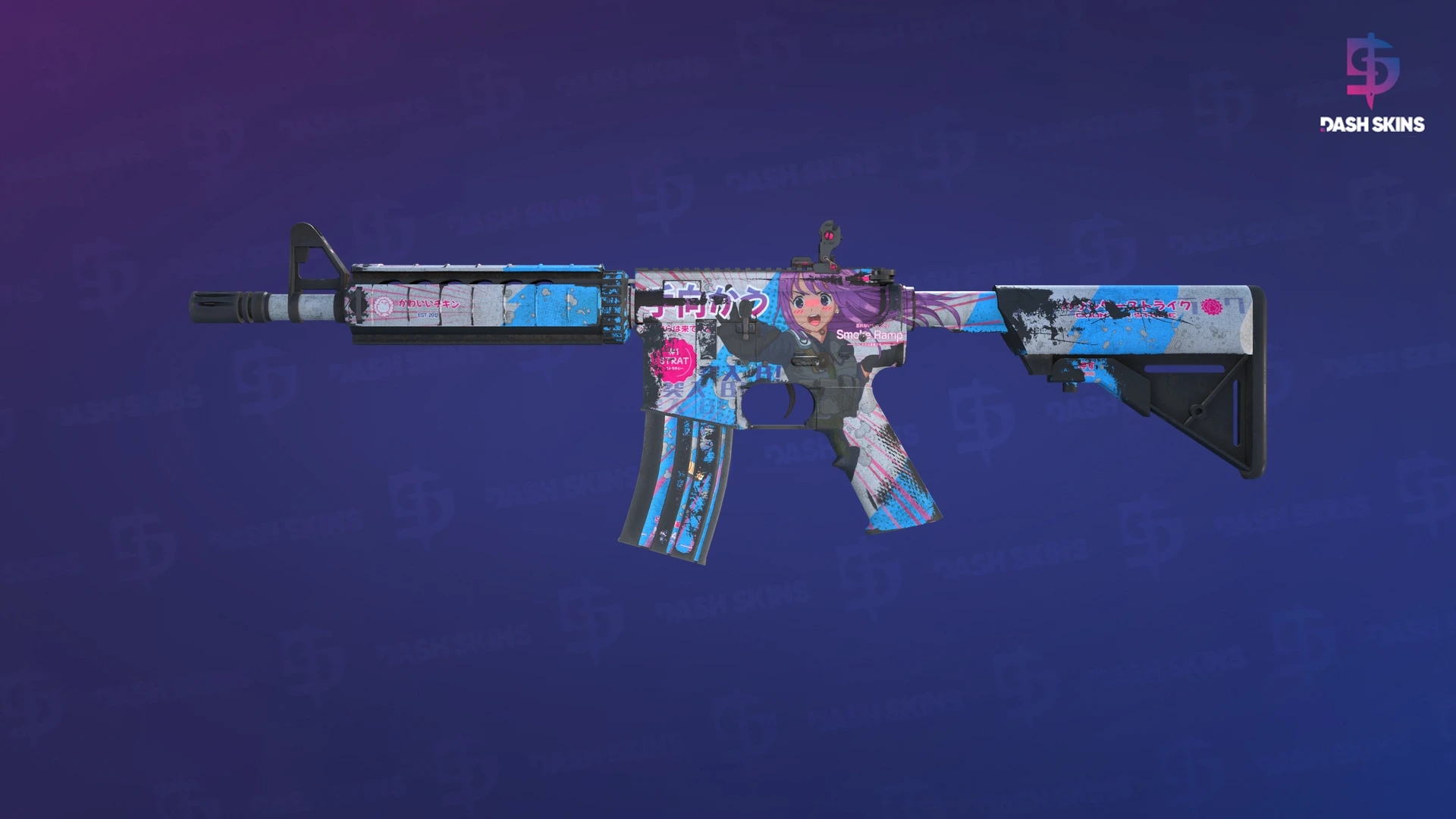 M4A4 | Temukau (Battle-Scarred) Screenshot Playside