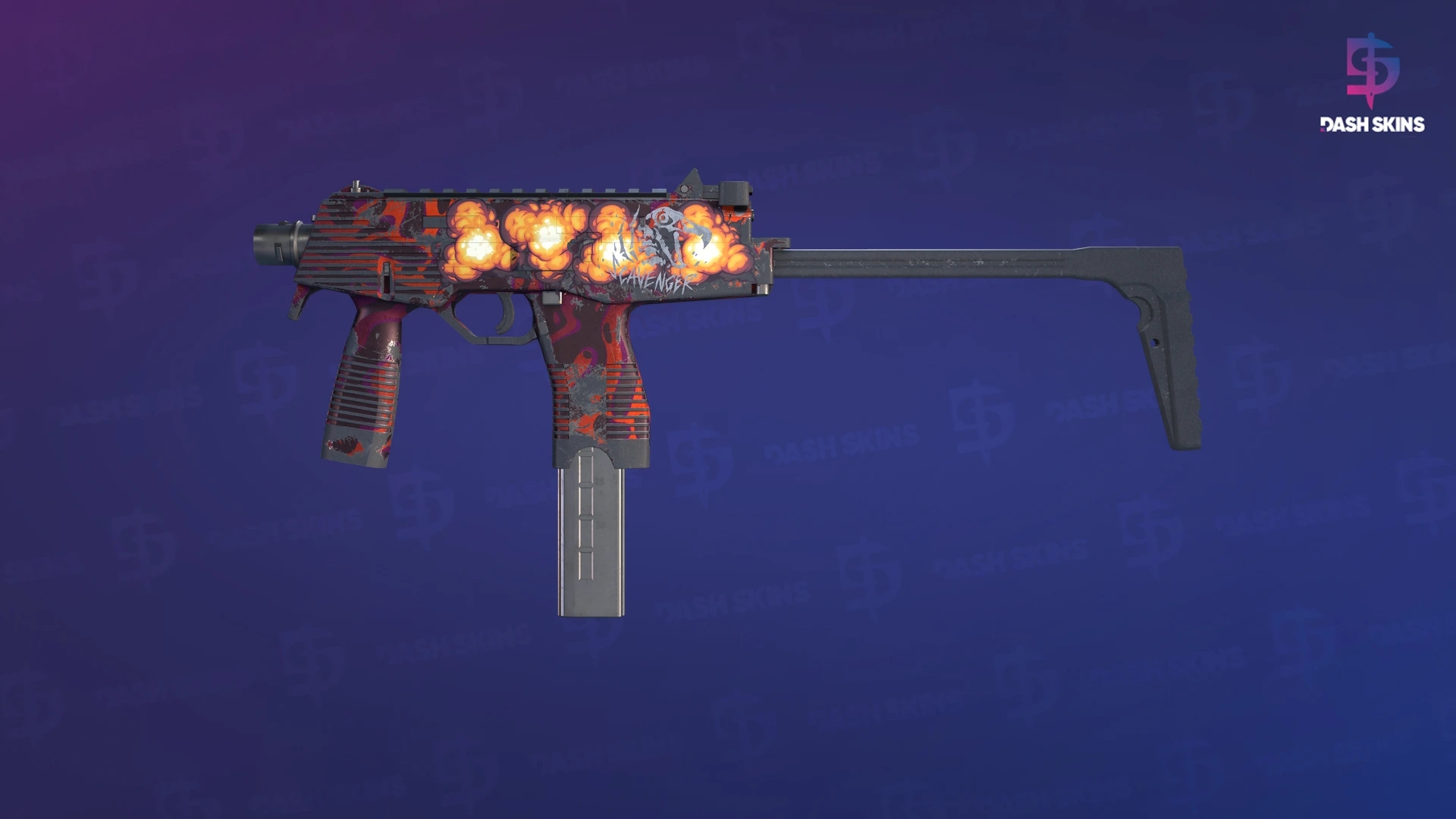 MP9 | Ruby Poison Dart (Battle-Scarred) Screenshot Playside