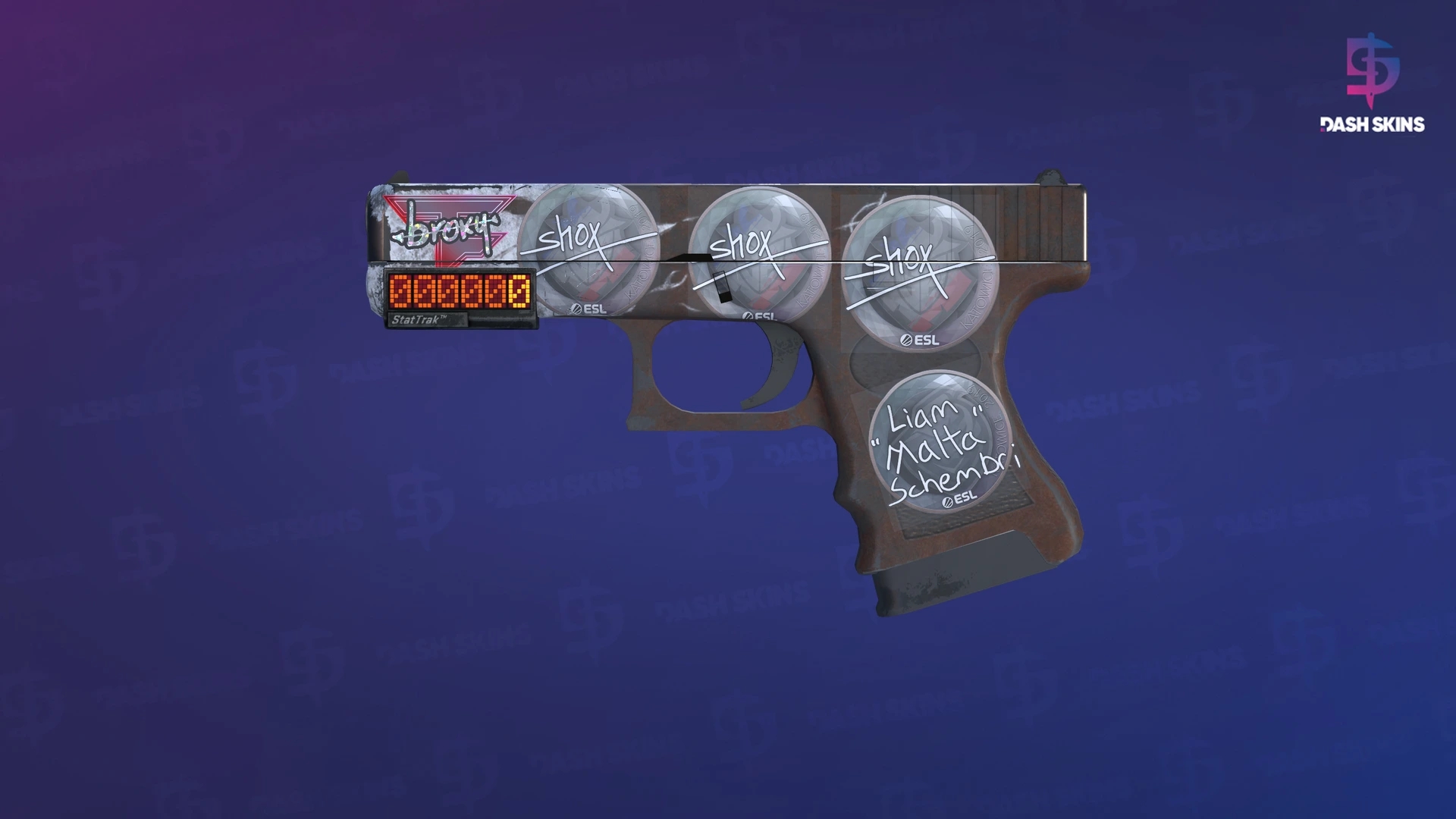StatTrak™ Glock-18 | Oxide Blaze (Field-Tested) Screenshot Playside
