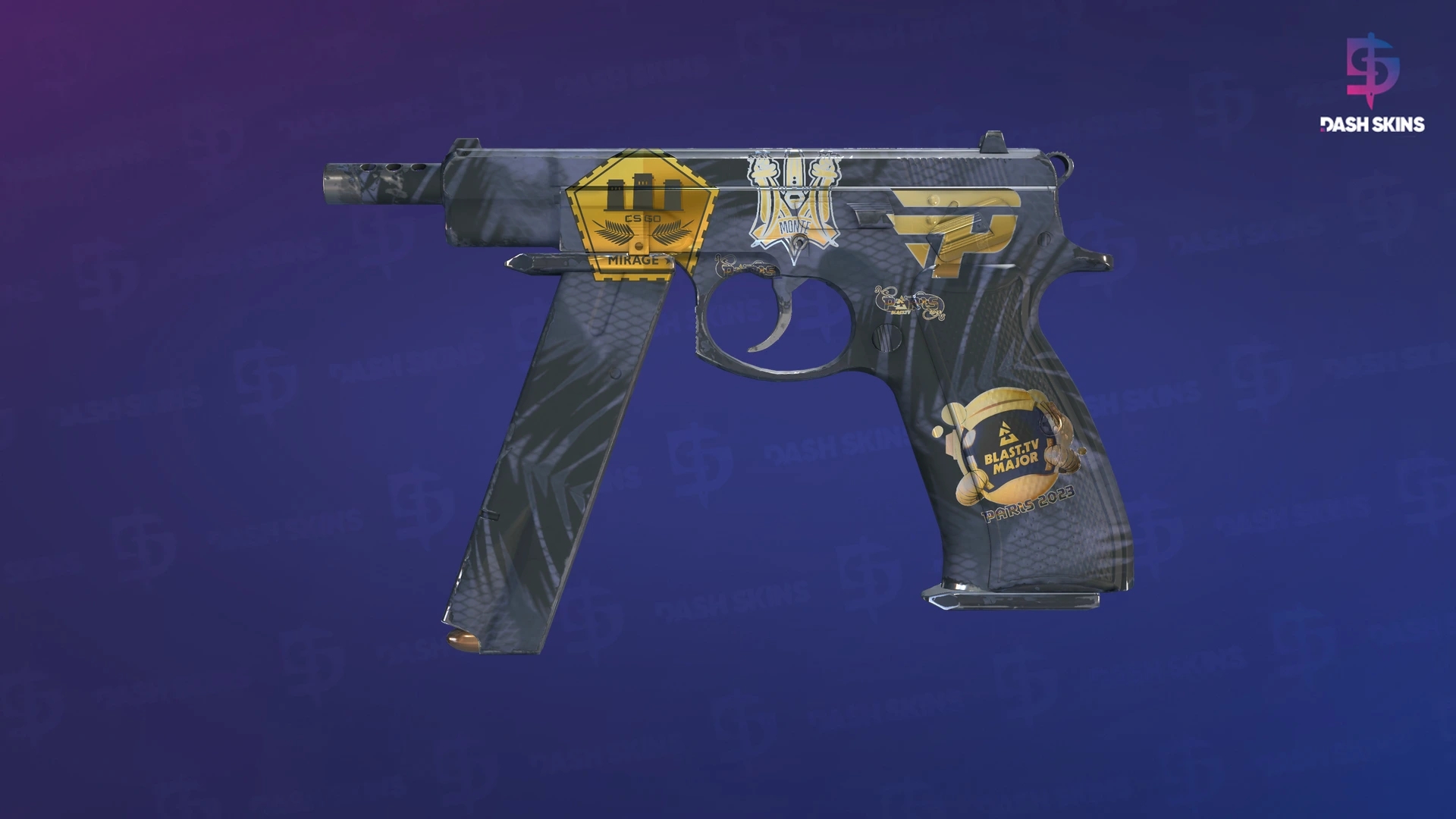 Souvenir CZ75-Auto | Midnight Palm (Minimal Wear) Screenshot Playside