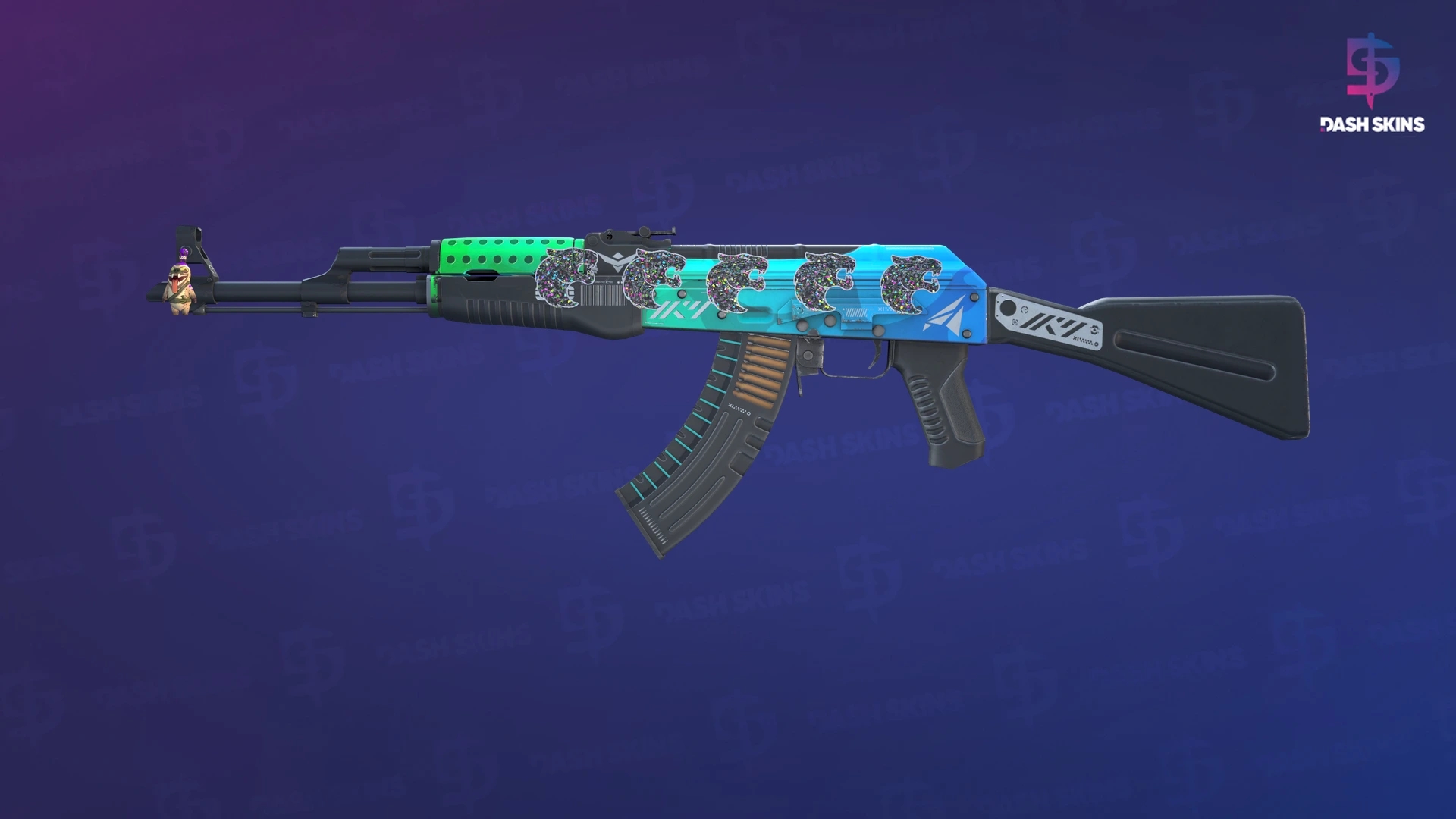 AK-47 | Ice Coaled (Minimal Wear) Screenshot Playside
