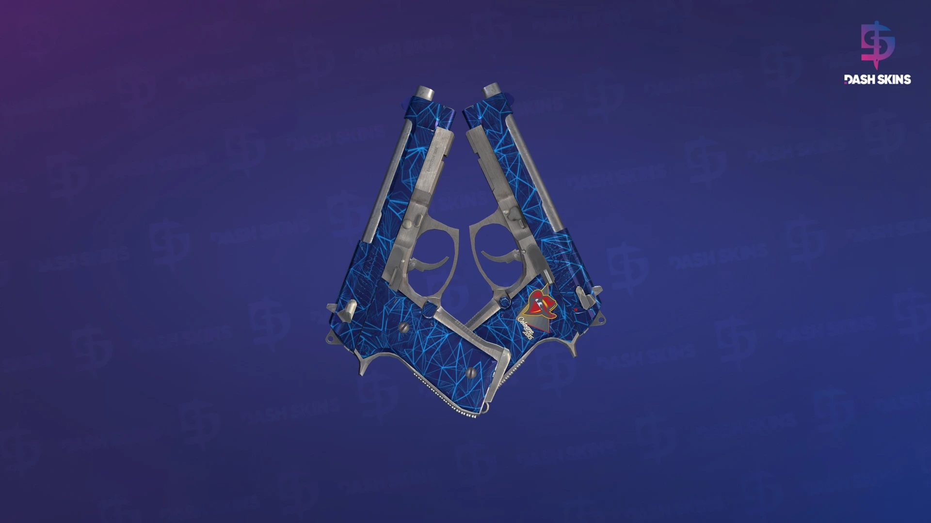 Dual Berettas | Cobalt Quartz (Factory New) Screenshot Playside