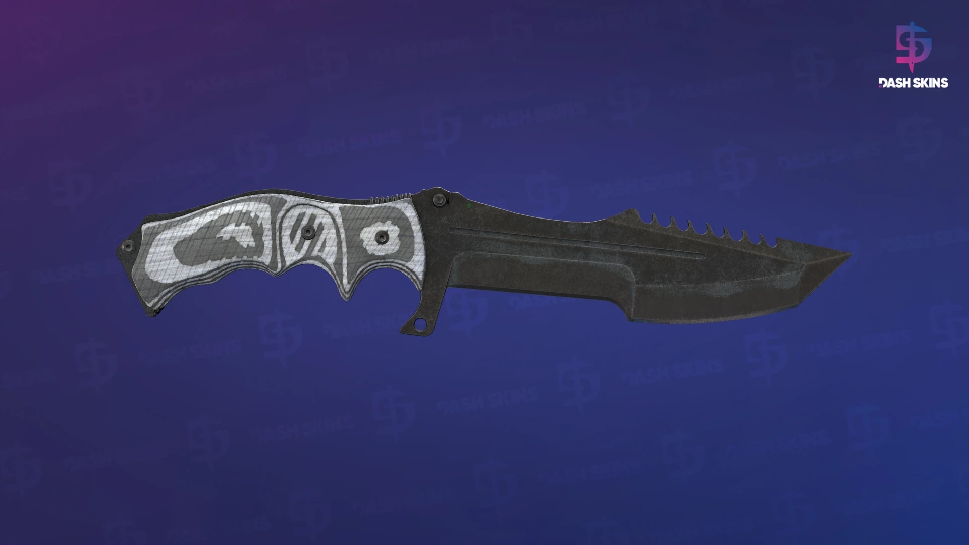 ★ Huntsman Knife | Black Laminate (Battle-Scarred) Screenshot Playside