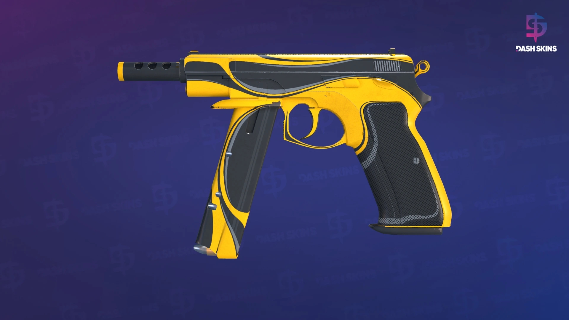 CZ75-Auto | Yellow Jacket (Minimal Wear) Screenshot Playside