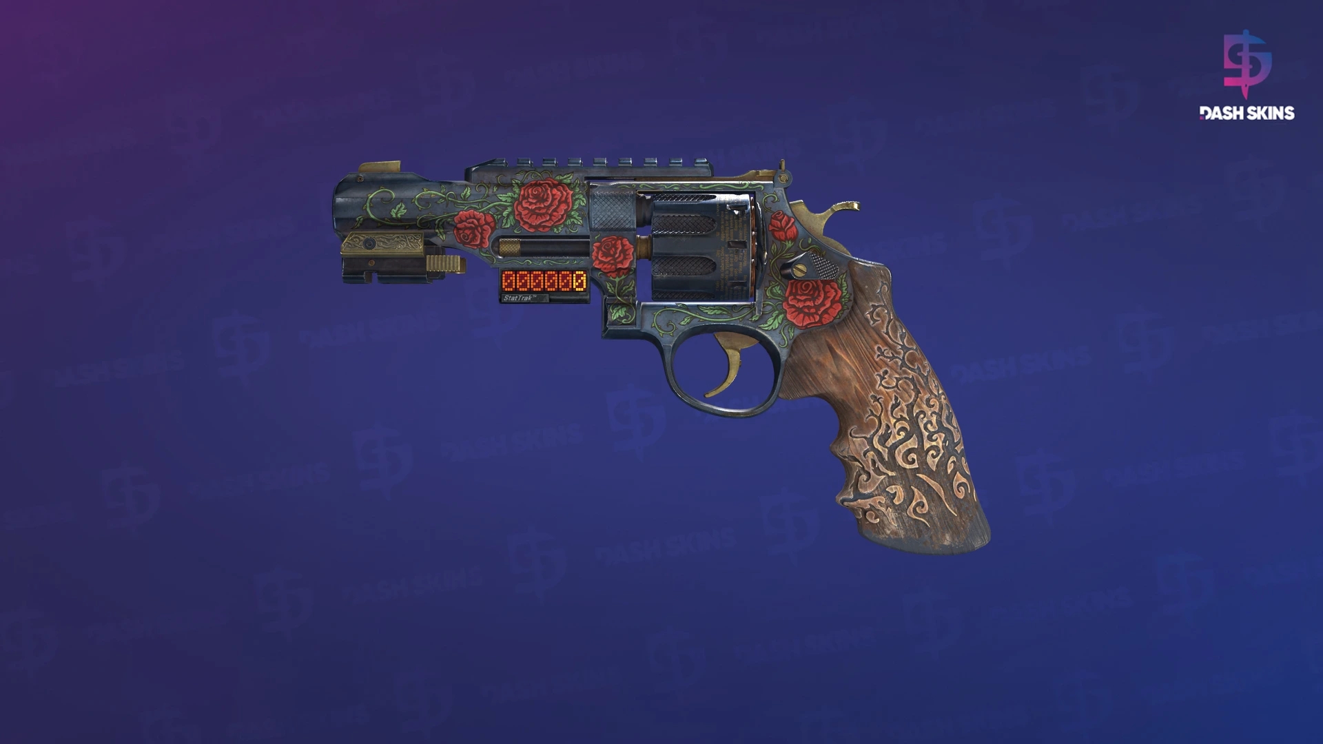 StatTrak™ R8 Revolver | Tango (Well-Worn) Screenshot Playside