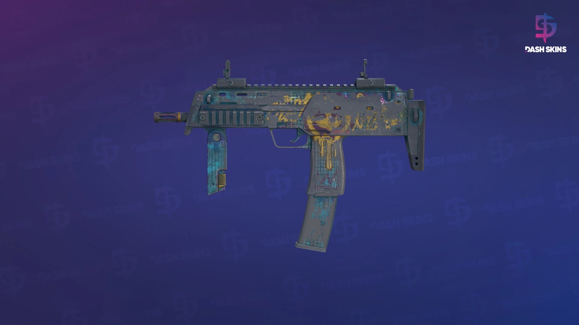 MP7 | Just Smile (Battle-Scarred) Screenshot Playside