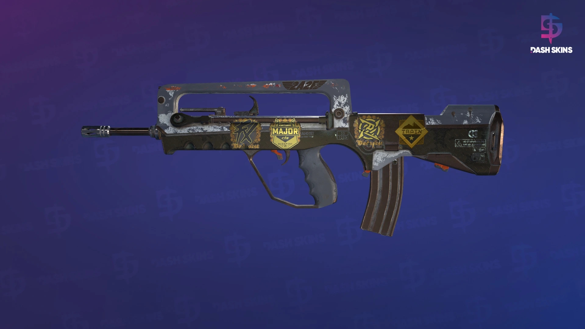 Souvenir FAMAS | 2A2F (Battle-Scarred) Screenshot Playside