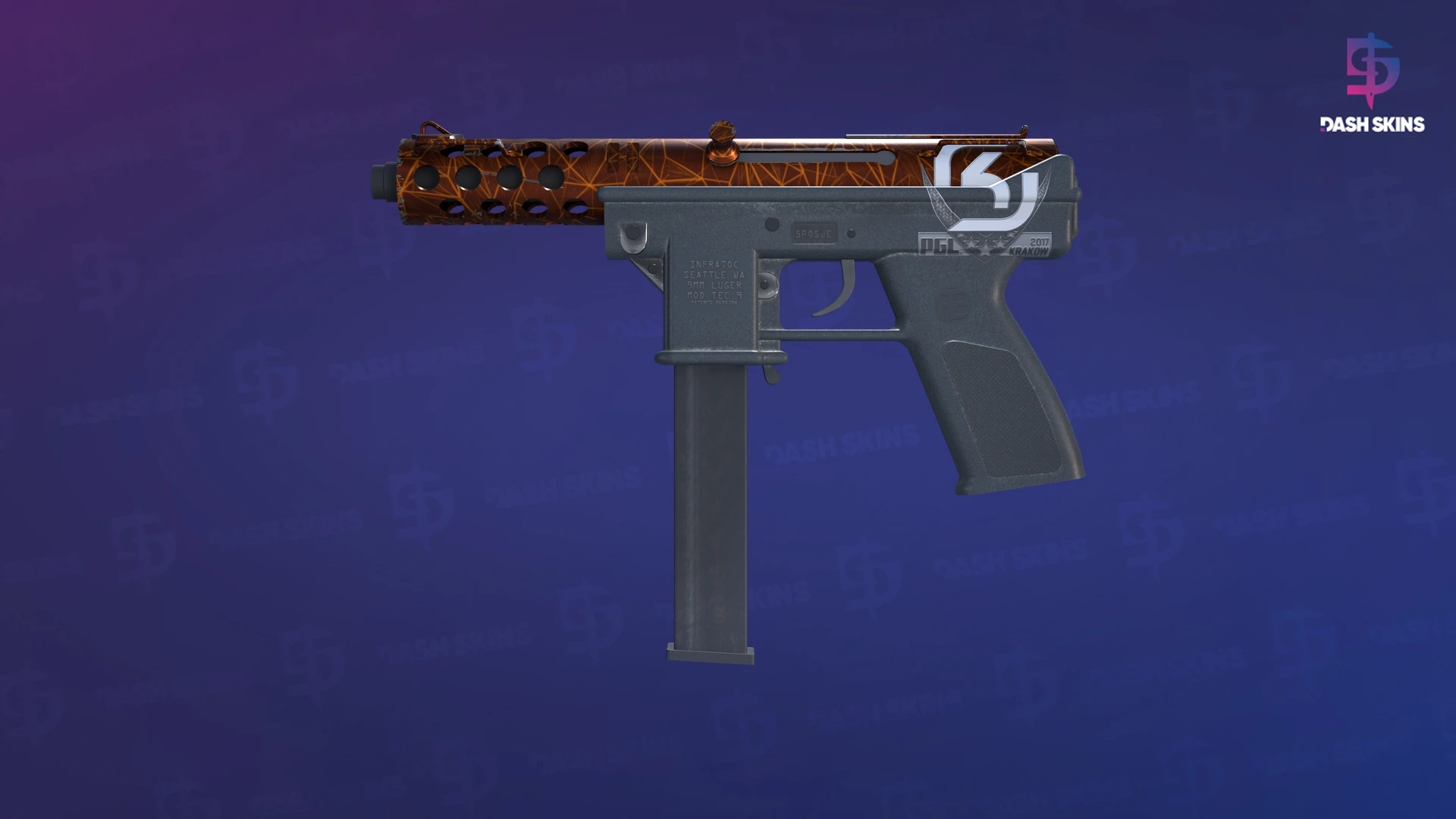 Tec-9 | Red Quartz (Factory New) Screenshot Playside