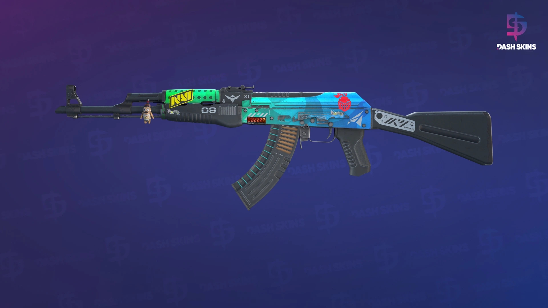 StatTrak™ AK-47 | Ice Coaled (Field-Tested) Screenshot Playside