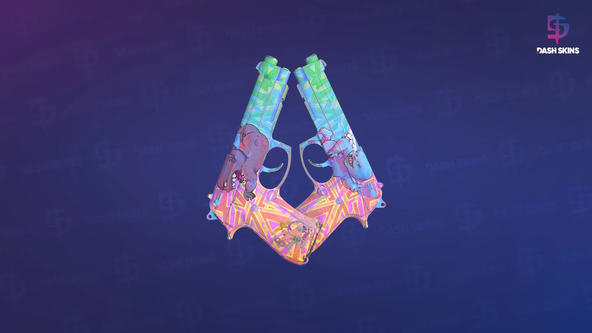 Dual Berettas | Sweet Little Angels (Field-Tested) Screenshot Playside