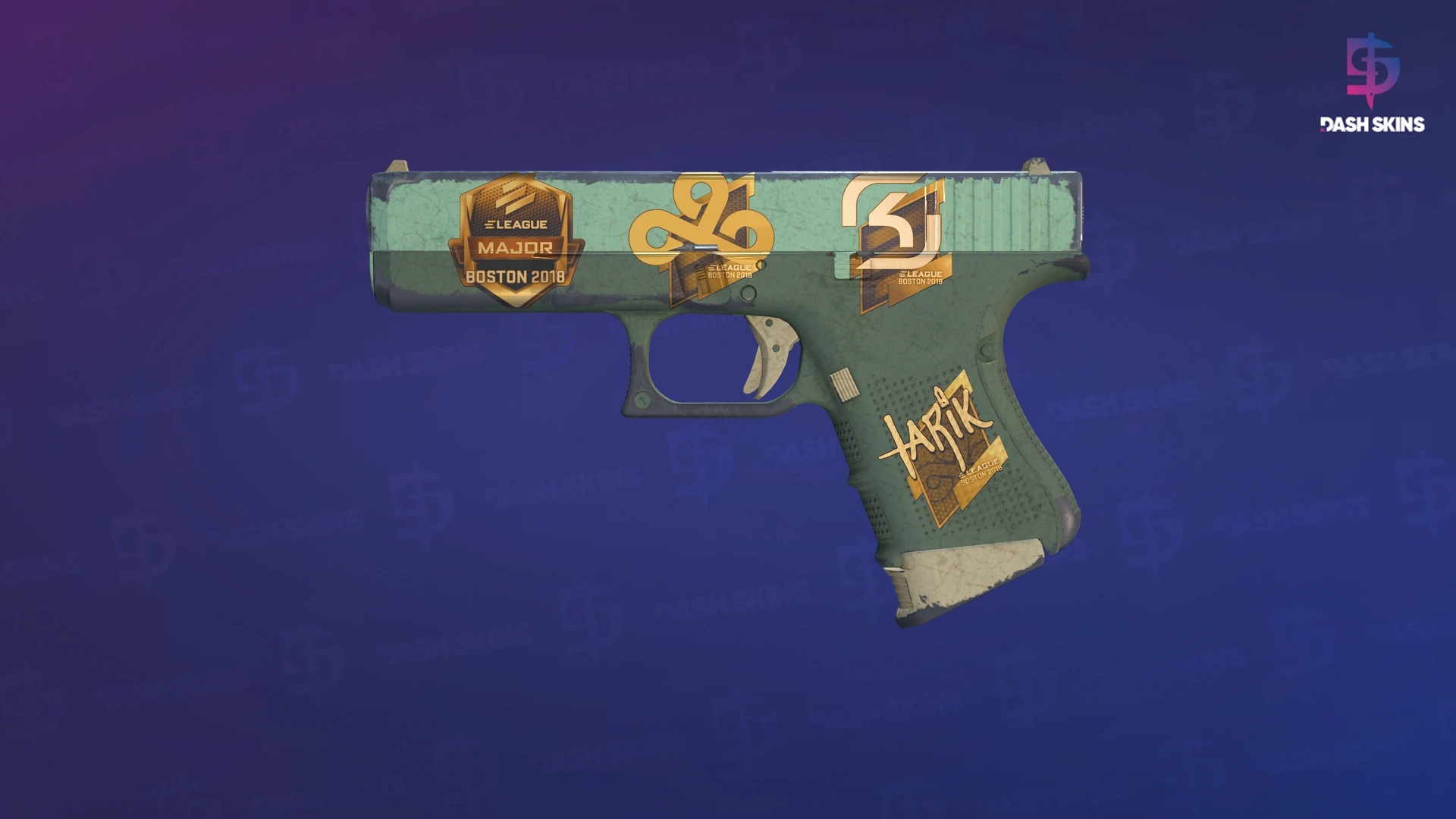 Souvenir Glock-18 | Groundwater (Well-Worn) Screenshot Playside