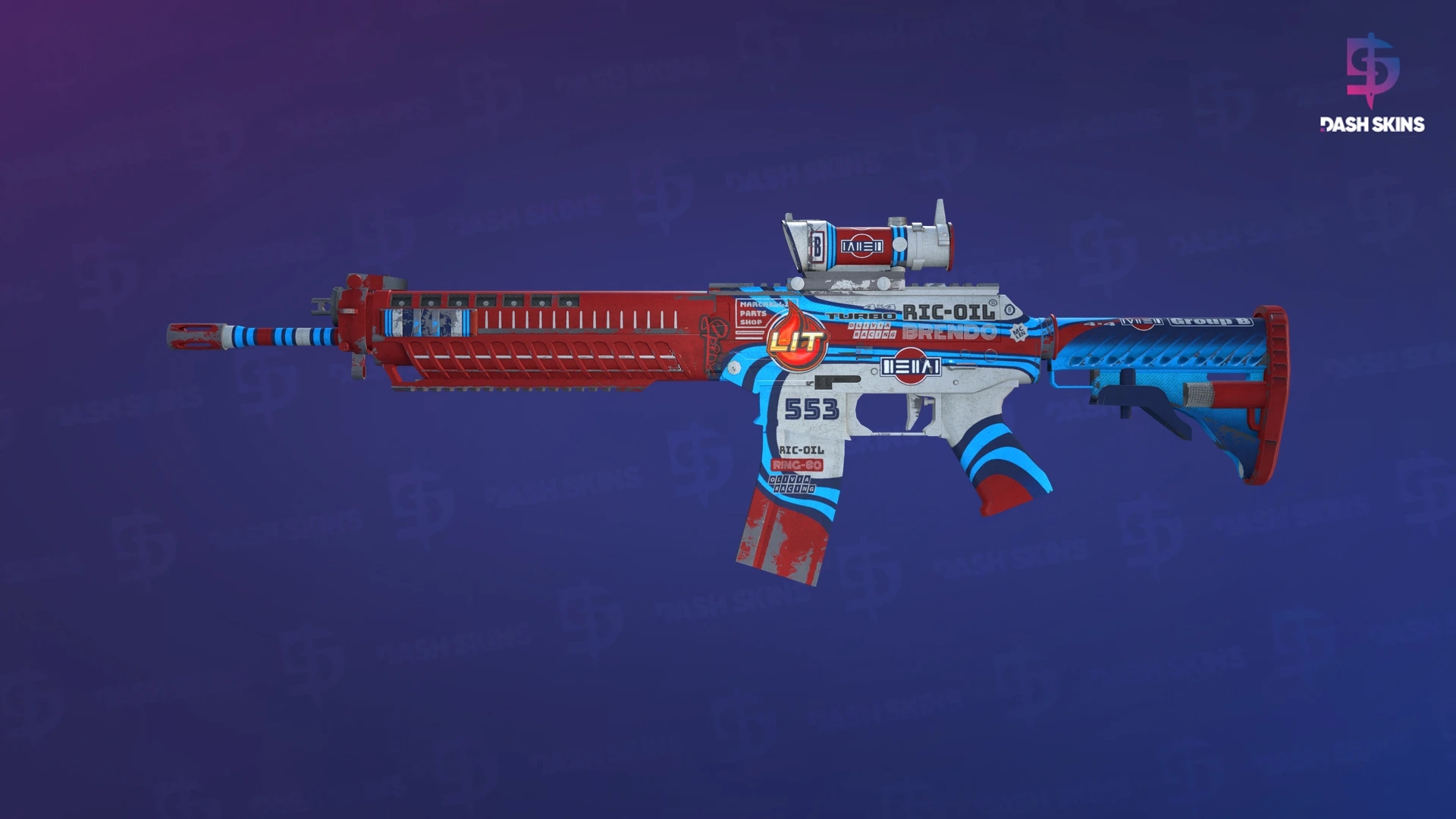 SG 553 | Integrale (Well-Worn) Screenshot Playside