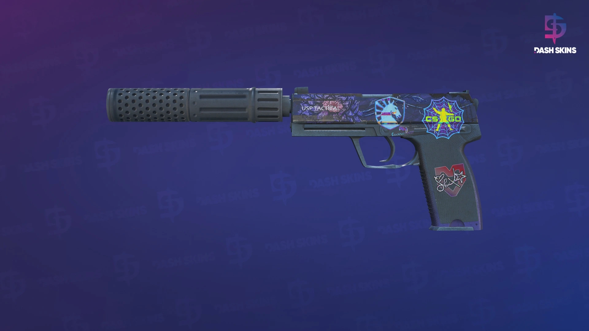 USP-S | Black Lotus (Battle-Scarred) Screenshot Playside