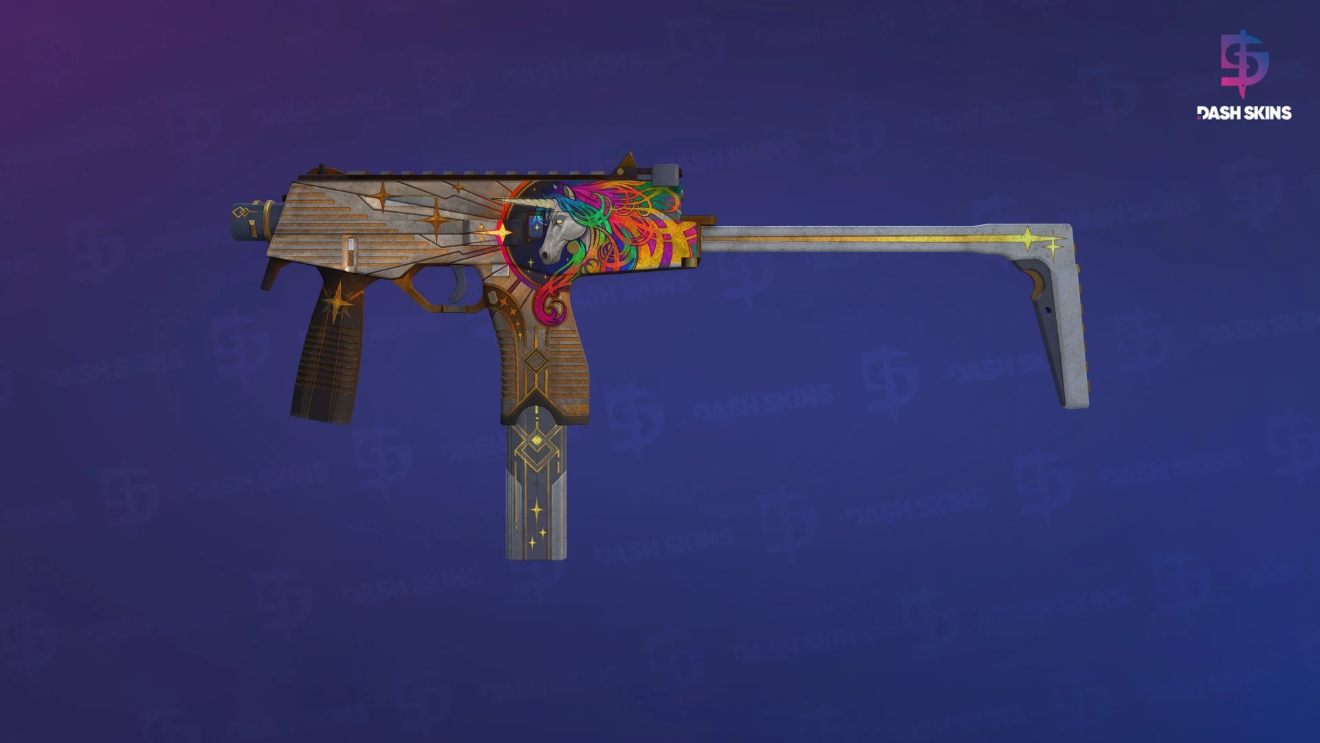 MP9 | Starlight Protector (Battle-Scarred) Screenshot Playside