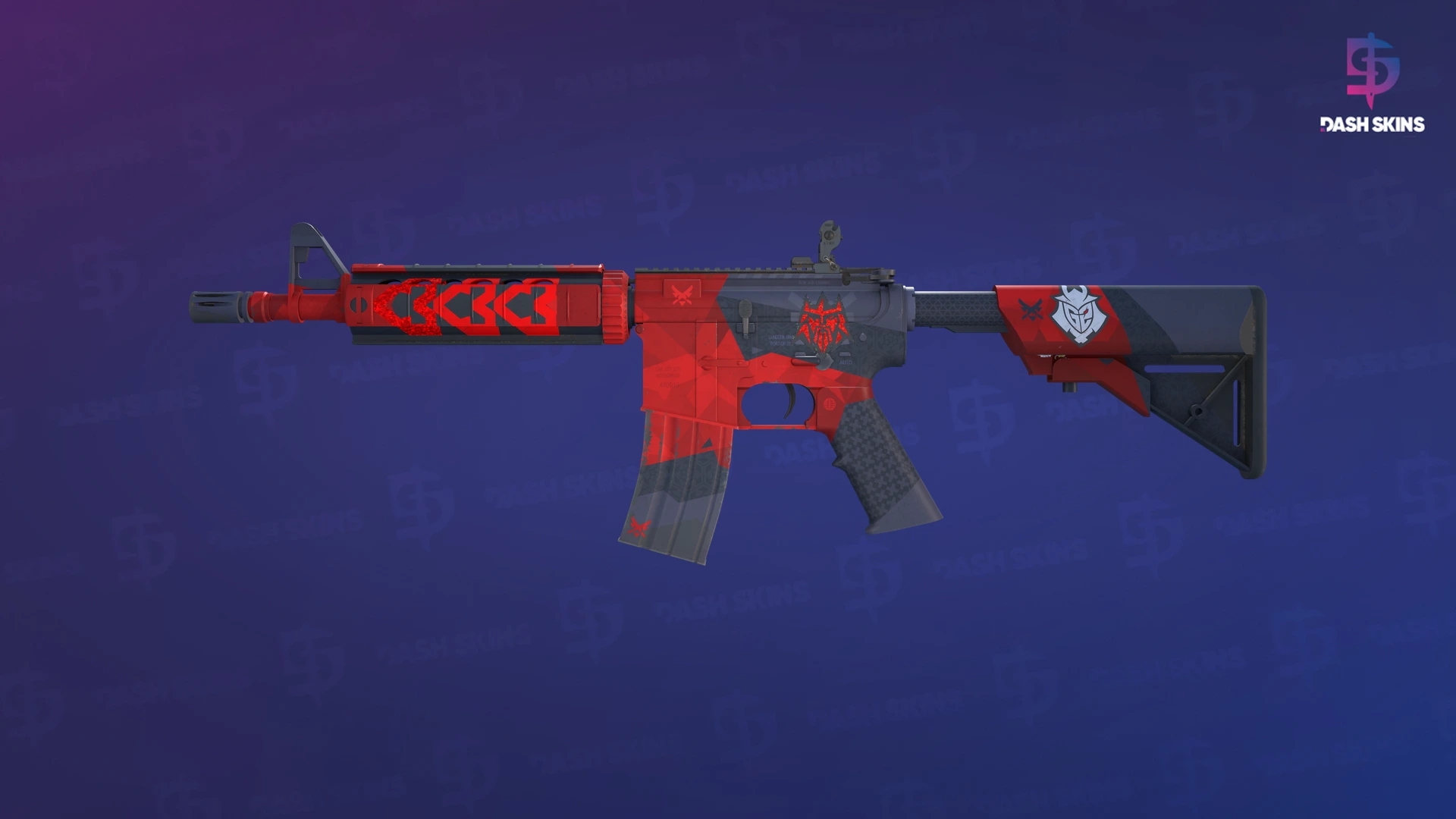 M4A4 | Evil Daimyo (Minimal Wear) Screenshot Playside